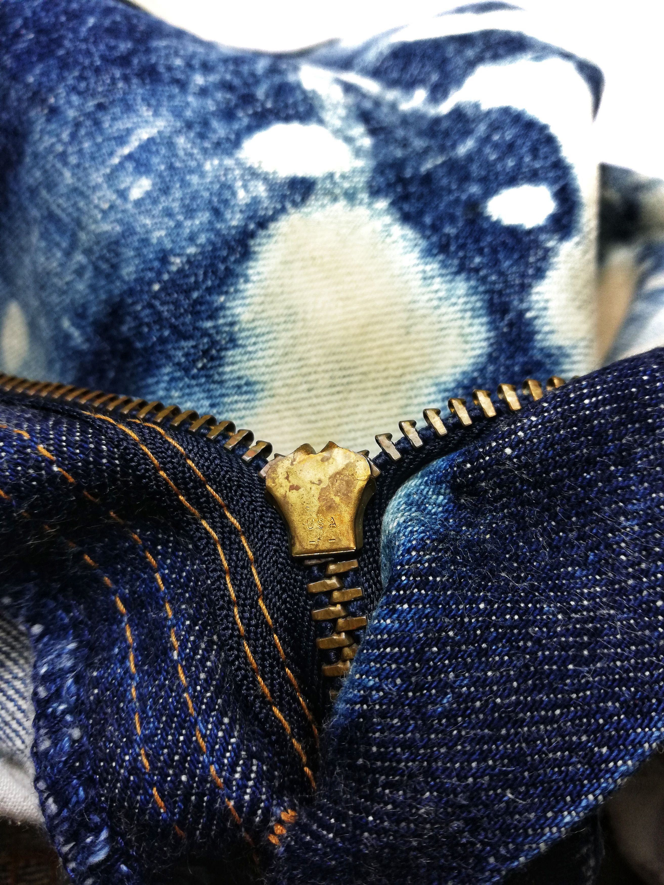 Levi's × Levi's Vintage Clothing 🔥Levi's 502 Custom Acid Wash Japan Bleacher Selvedge Jeans Size US 27 - 7 Thumbnail