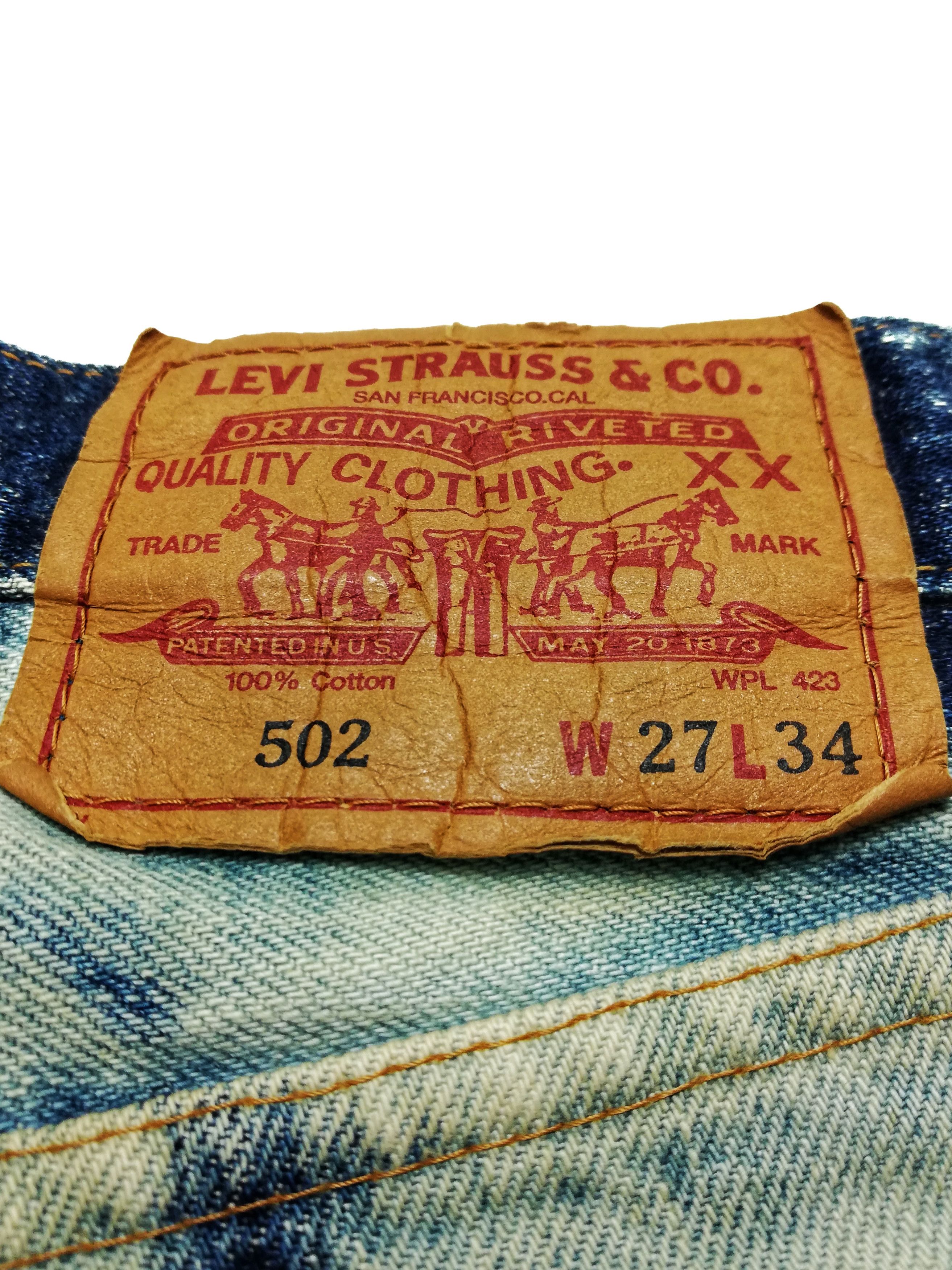 Levi's × Levi's Vintage Clothing 🔥Levi's 502 Custom Acid Wash Japan Bleacher Selvedge Jeans Size US 27 - 17 Thumbnail
