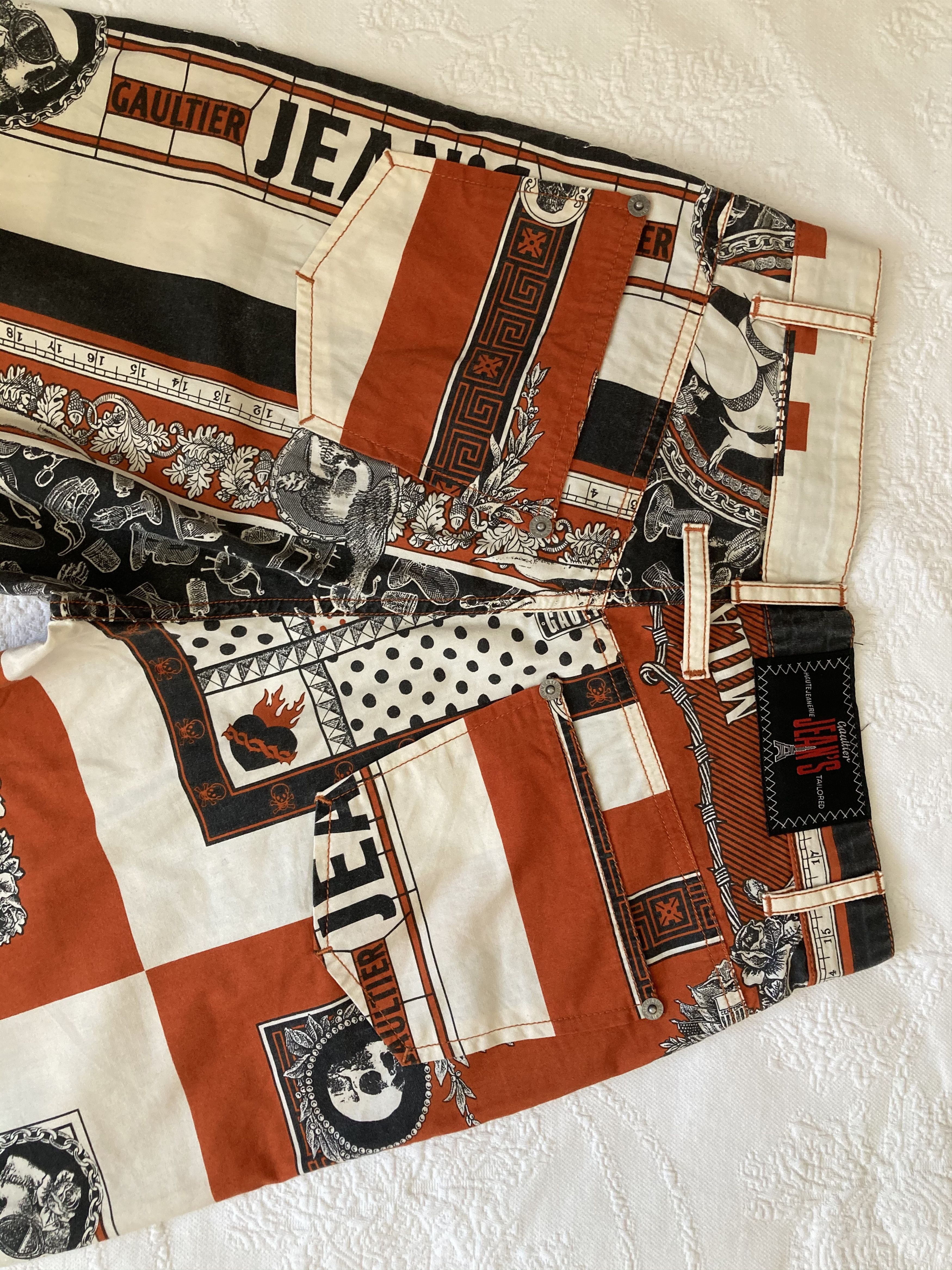 Jean Paul Gaultier Jean paul Gaultier SS94 Handkerchief printed pants Size US 26 / EU 42 - 18 Thumbnail