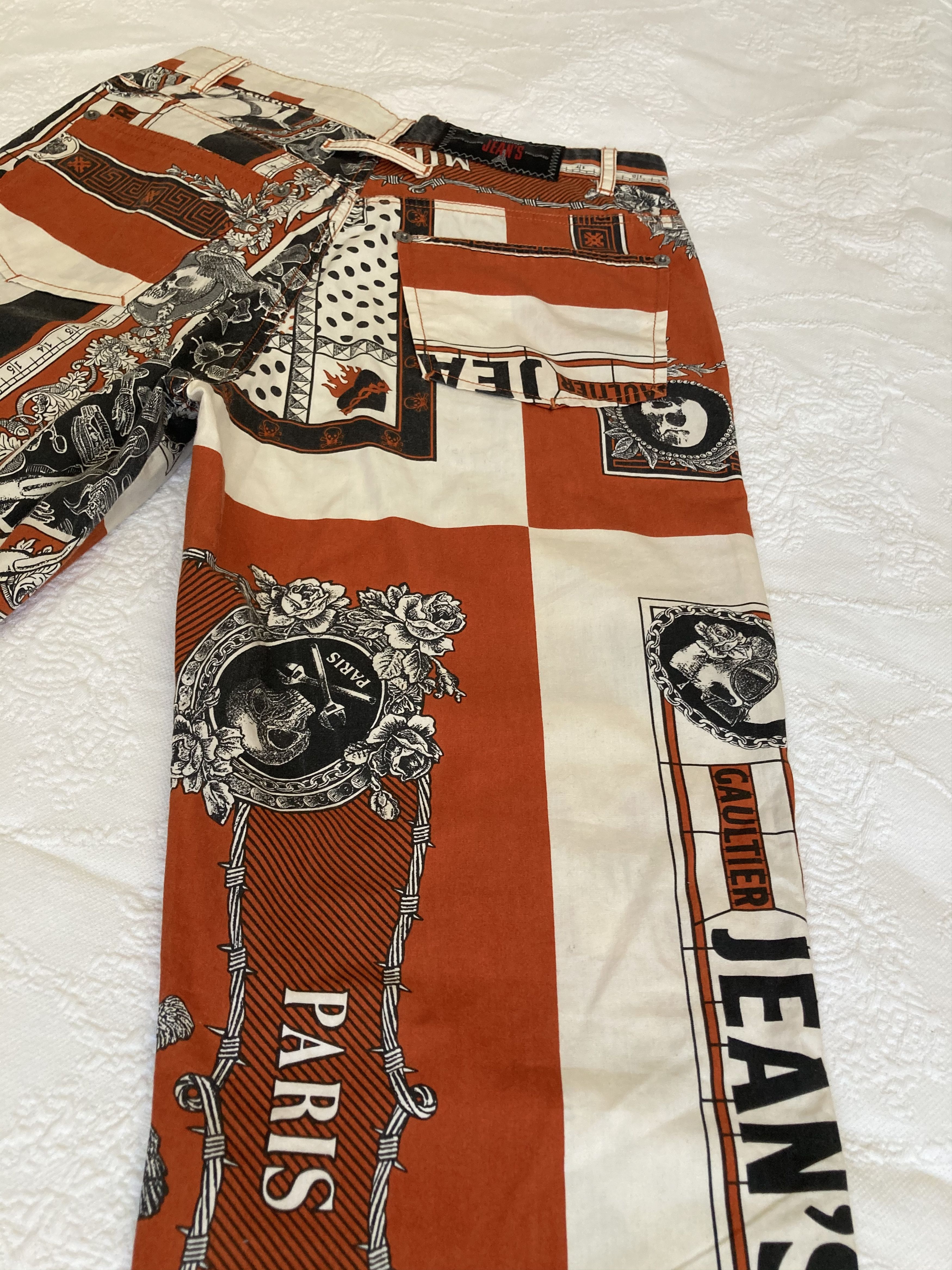 Jean Paul Gaultier Jean paul Gaultier SS94 Handkerchief printed pants Size US 26 / EU 42 - 17 Thumbnail