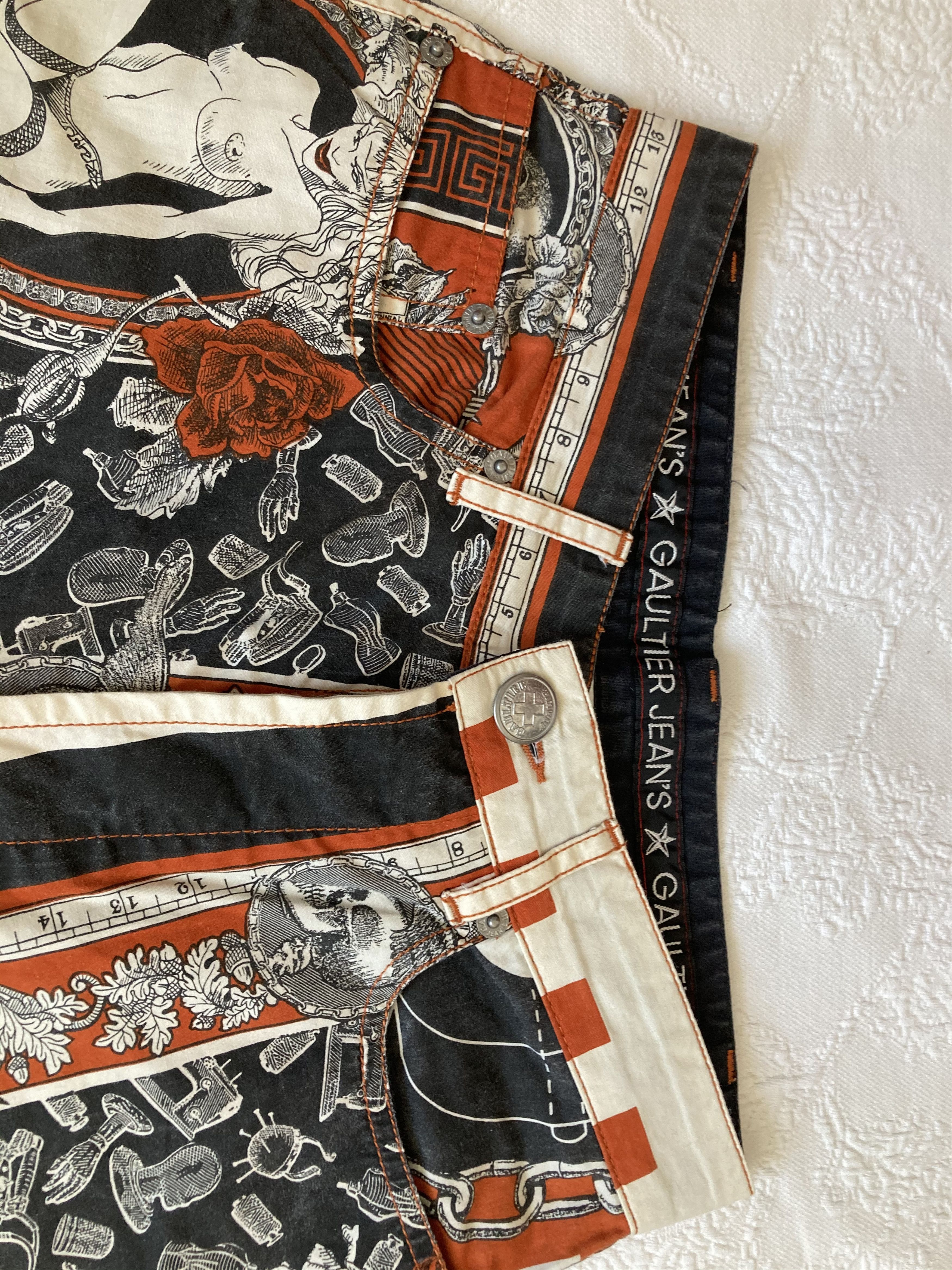 Jean Paul Gaultier Jean paul Gaultier SS94 Handkerchief printed pants Size US 26 / EU 42 - 12 Thumbnail