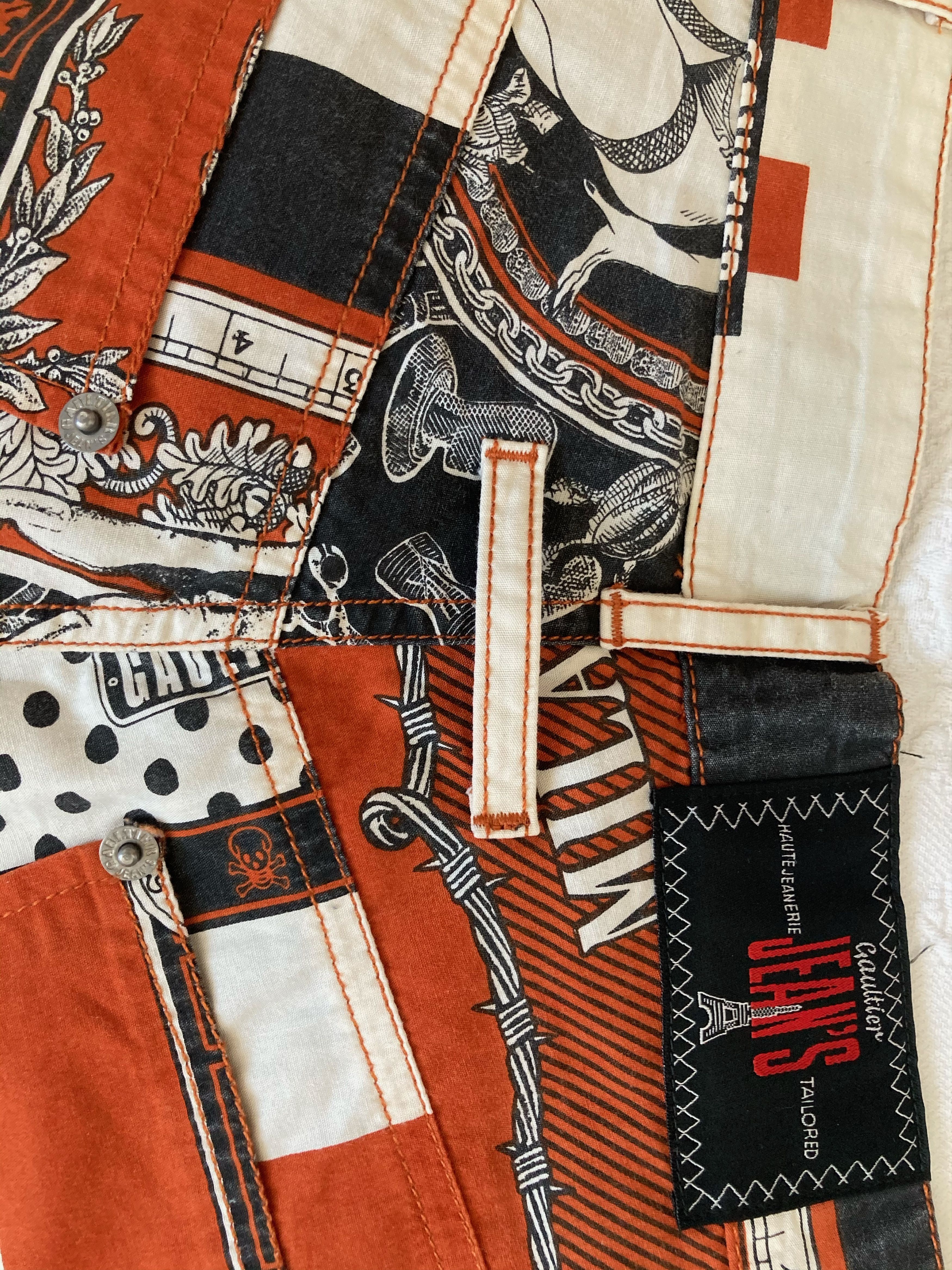 Jean Paul Gaultier Jean paul Gaultier SS94 Handkerchief printed pants Size US 26 / EU 42 - 19 Thumbnail