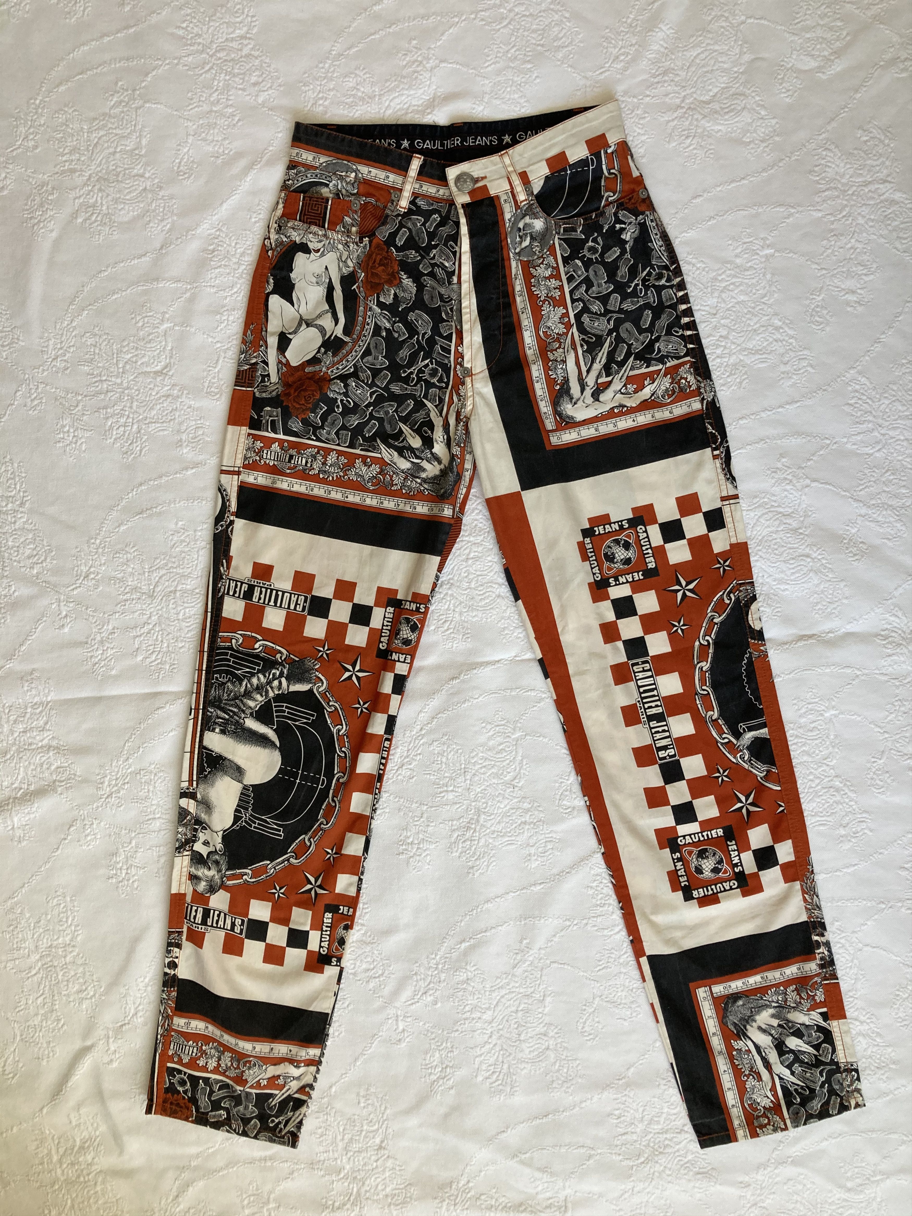 Jean paul Gaultier SS94 Handkerchief printed pants