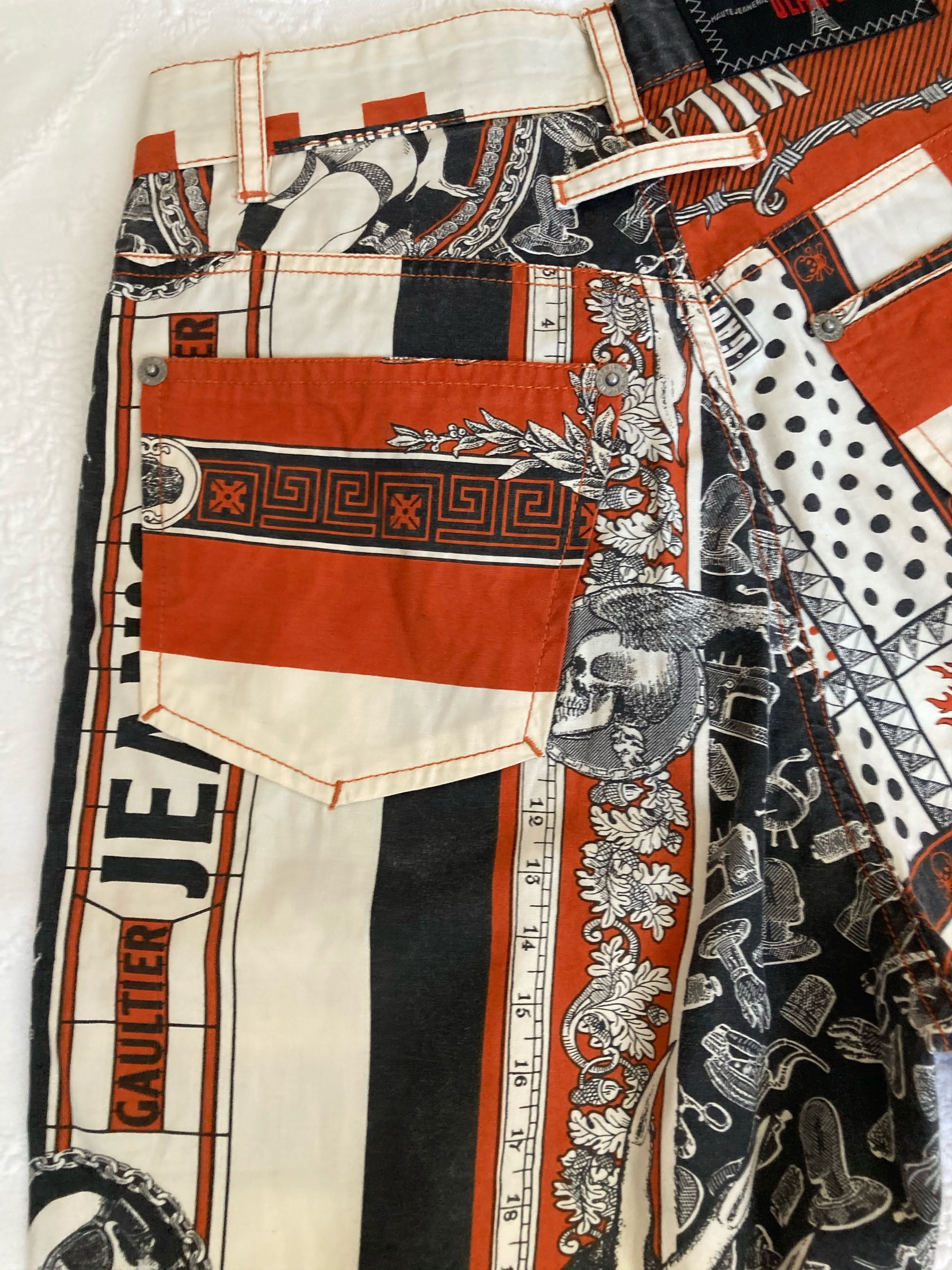 Jean Paul Gaultier Jean paul Gaultier SS94 Handkerchief printed pants Size US 26 / EU 42 - 20 Thumbnail