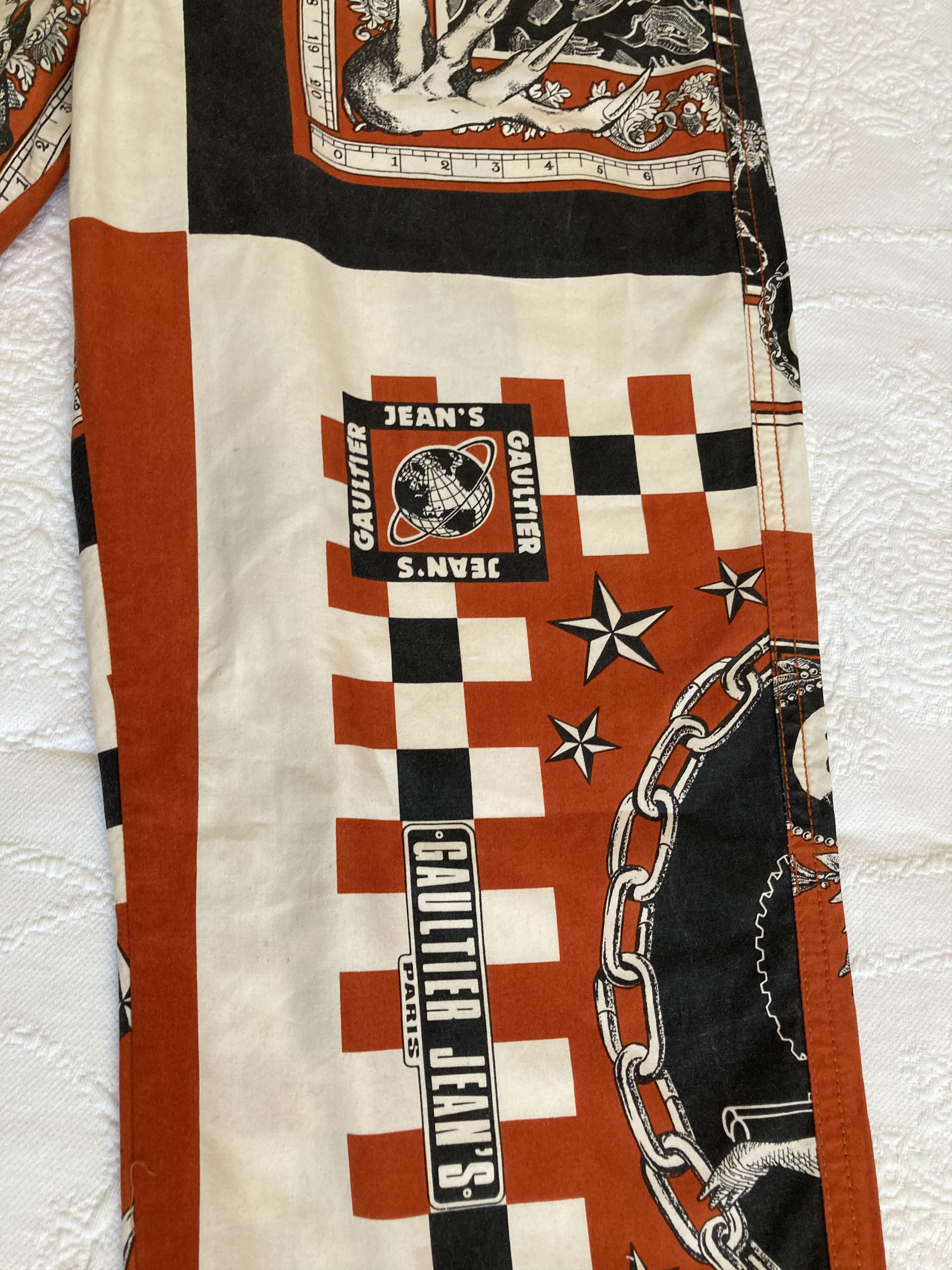 Jean Paul Gaultier Jean paul Gaultier SS94 Handkerchief printed pants Size US 26 / EU 42 - 8 Thumbnail