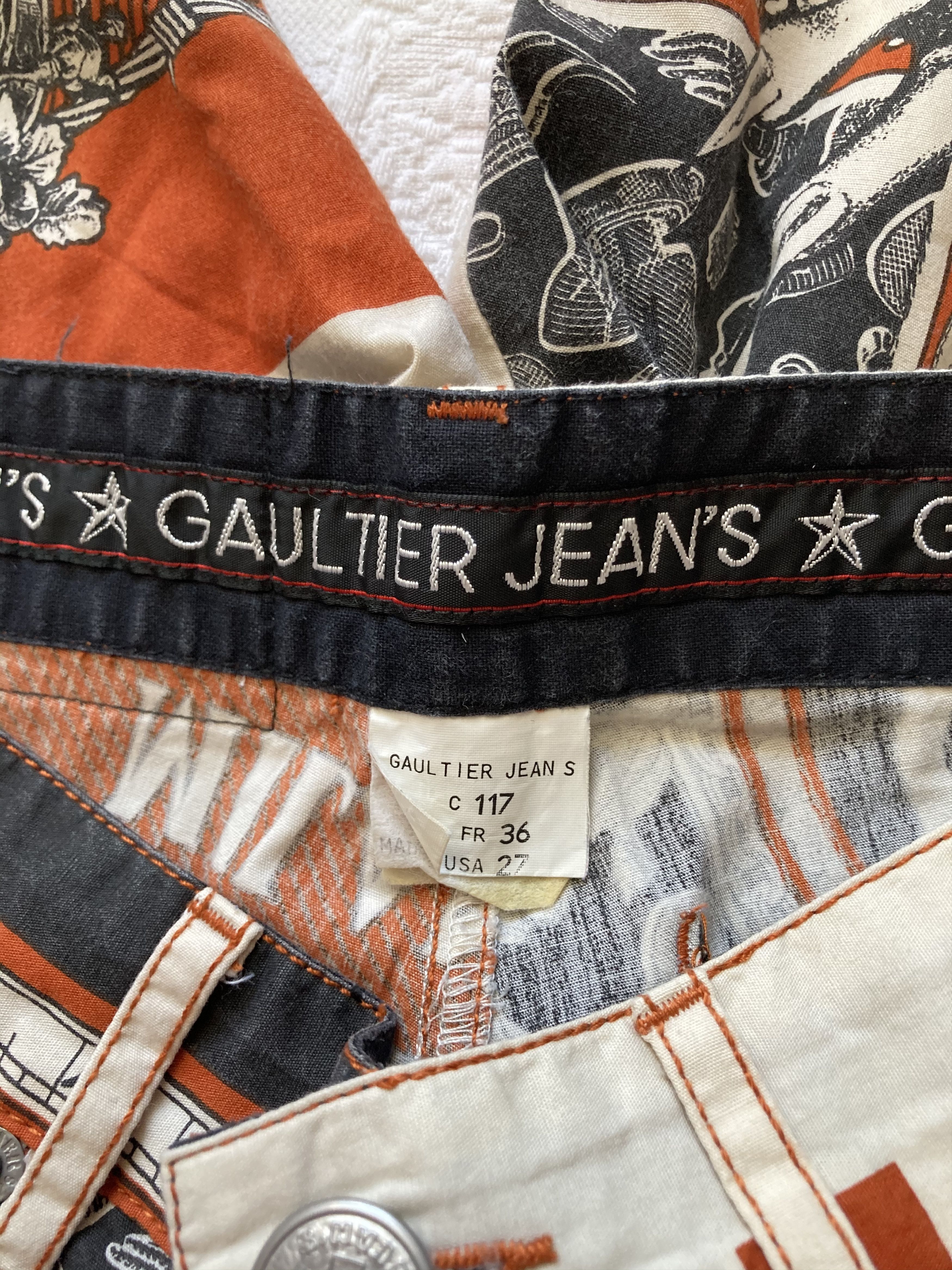 Jean Paul Gaultier Jean paul Gaultier SS94 Handkerchief printed pants Size US 26 / EU 42 - 24 Thumbnail