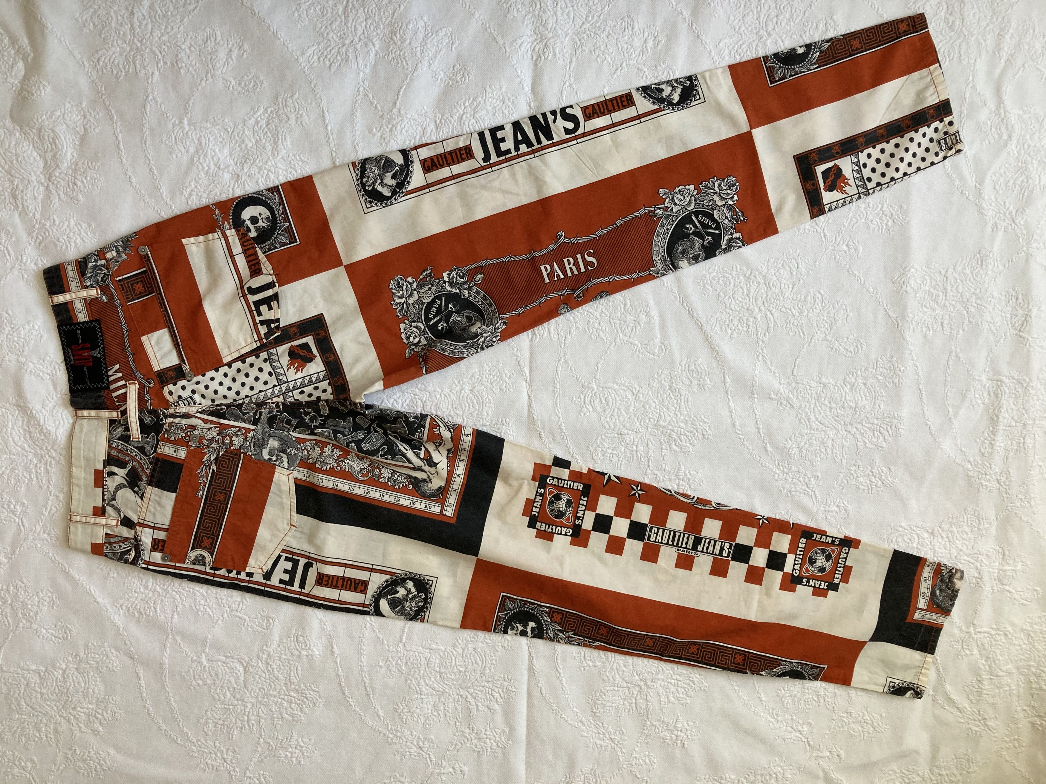 Jean Paul Gaultier Jean paul Gaultier SS94 Handkerchief printed pants Size US 26 / EU 42 - 13 Thumbnail