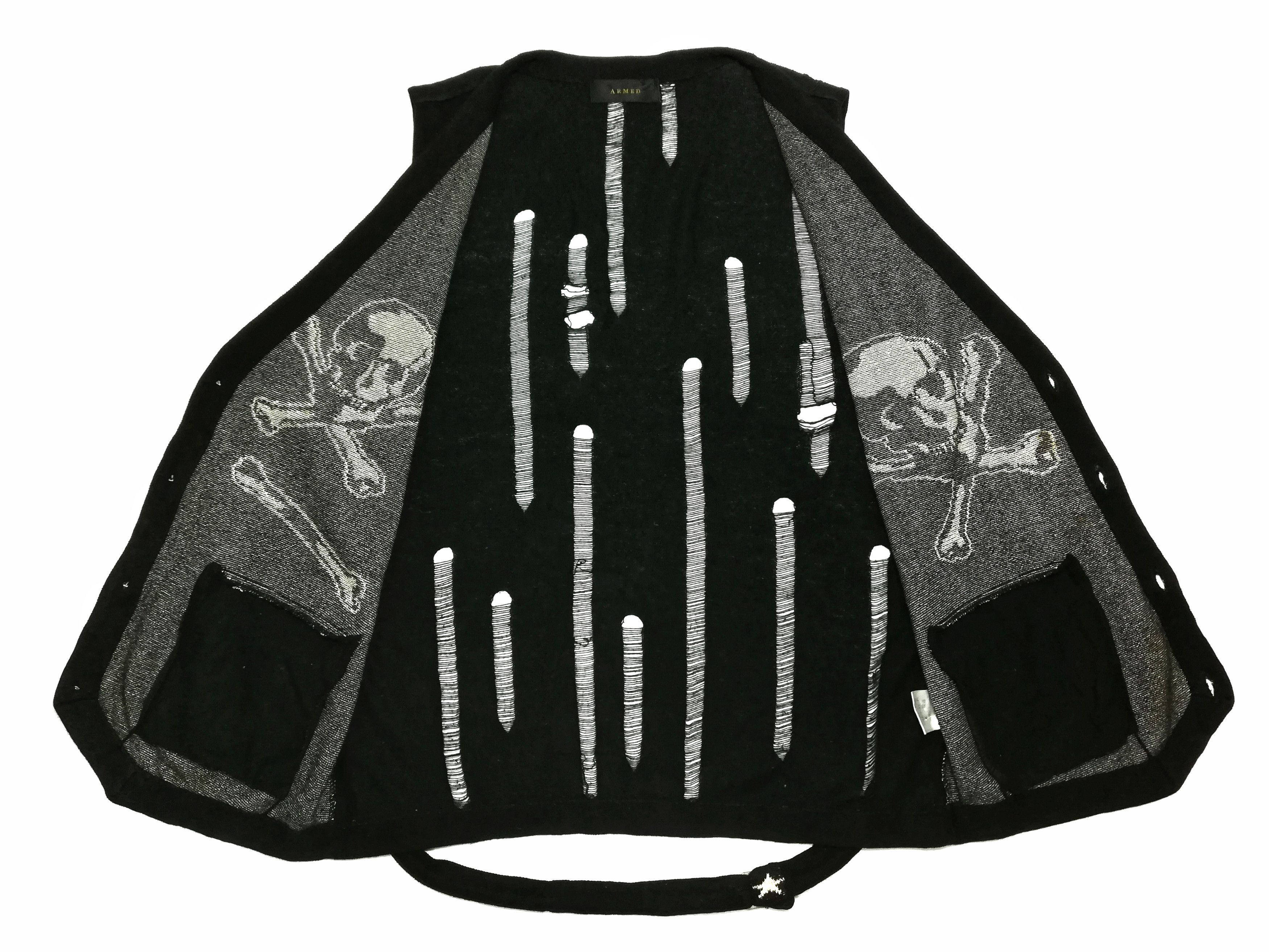 Japanese Brand 🔥Armed Sleeveless Distressed Skull Mastermind Design🔥 Size US M / EU 48-50 / 2 - 5 Thumbnail