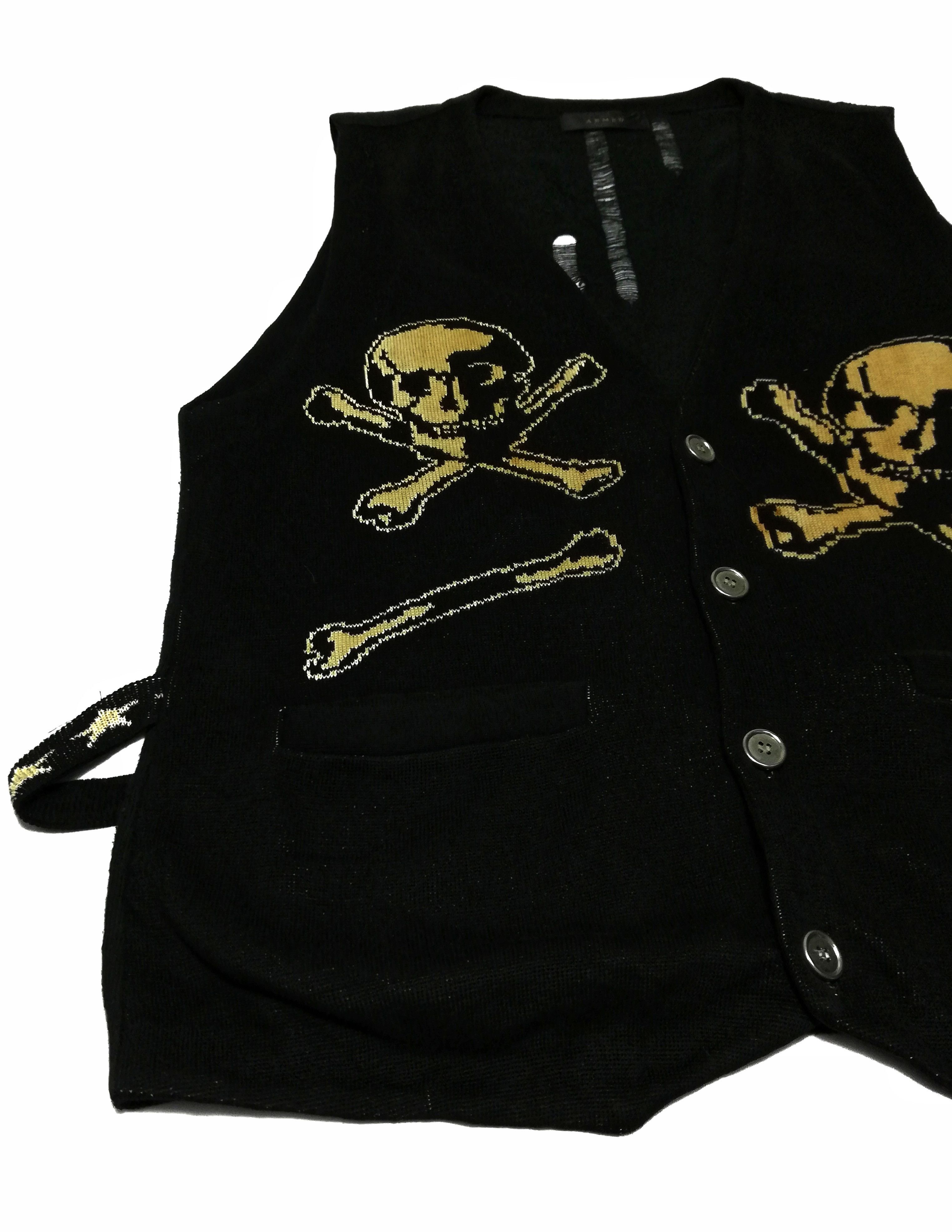Japanese Brand 🔥Armed Sleeveless Distressed Skull Mastermind Design🔥 Size US M / EU 48-50 / 2 - 3 Thumbnail