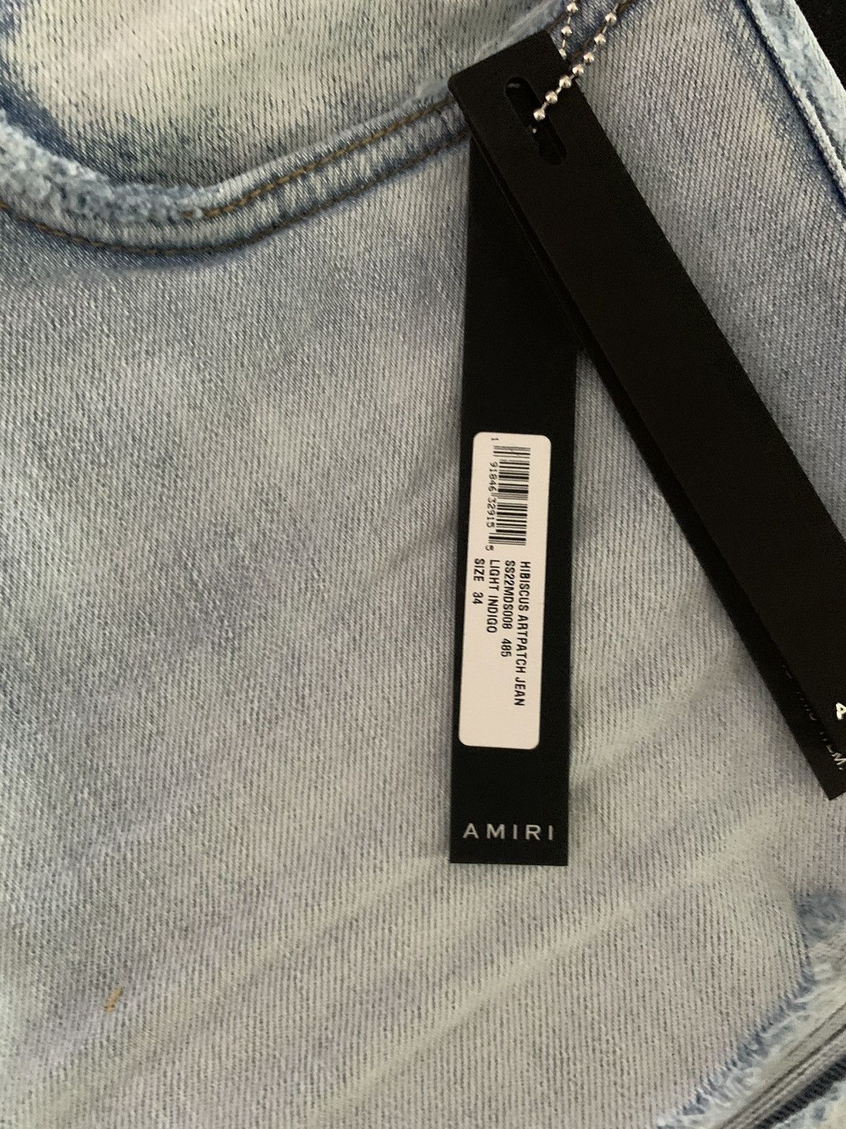 Amiri AMIRI Hibiscus Artpatch Skinny Jeans Size US 34 / EU 50 - 6 Thumbnail