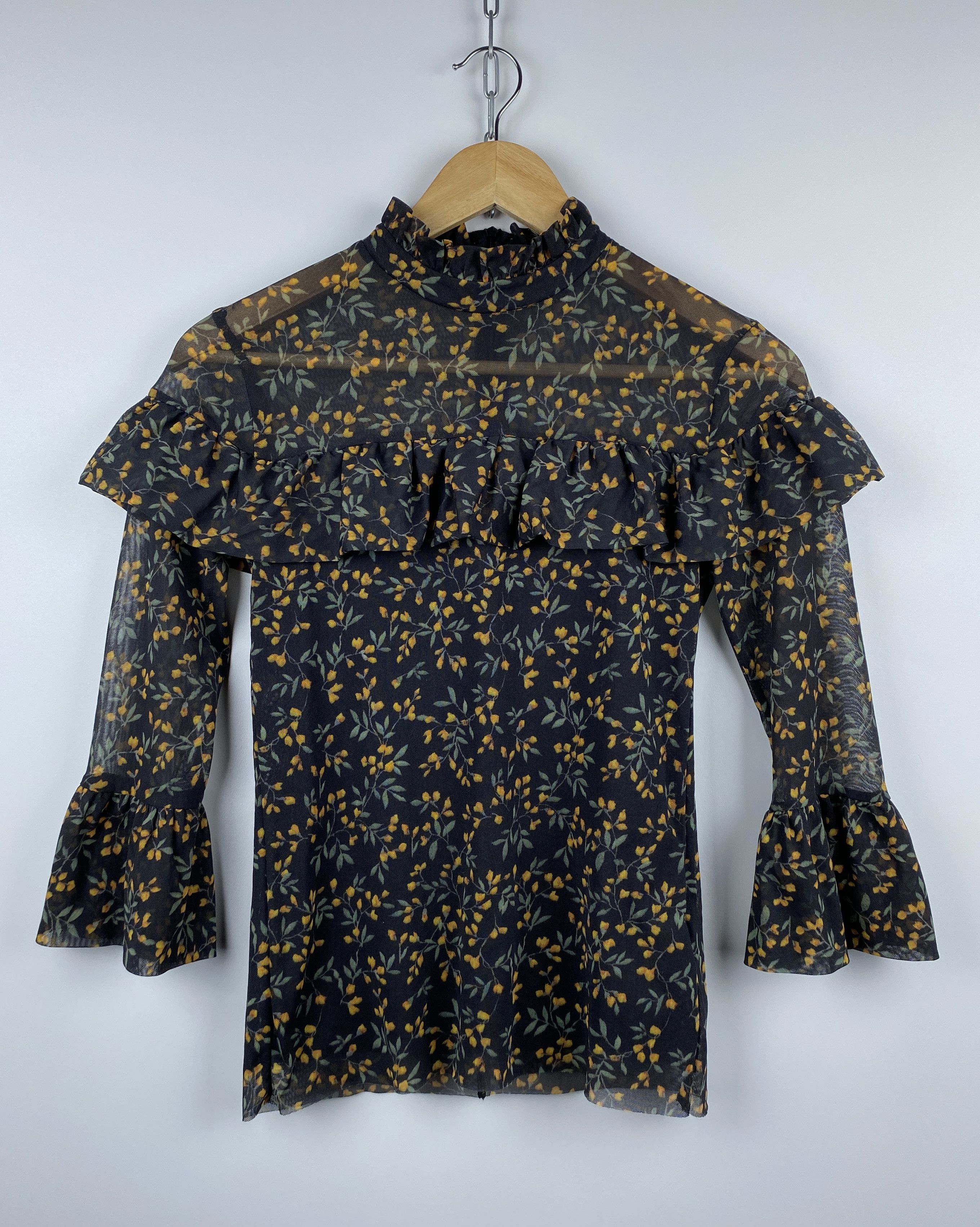 Ganni Ganni Floral Blouse Made in Portugal Size XS Size XS / US 0-2 / IT 36-38 - 1 Thumbnail