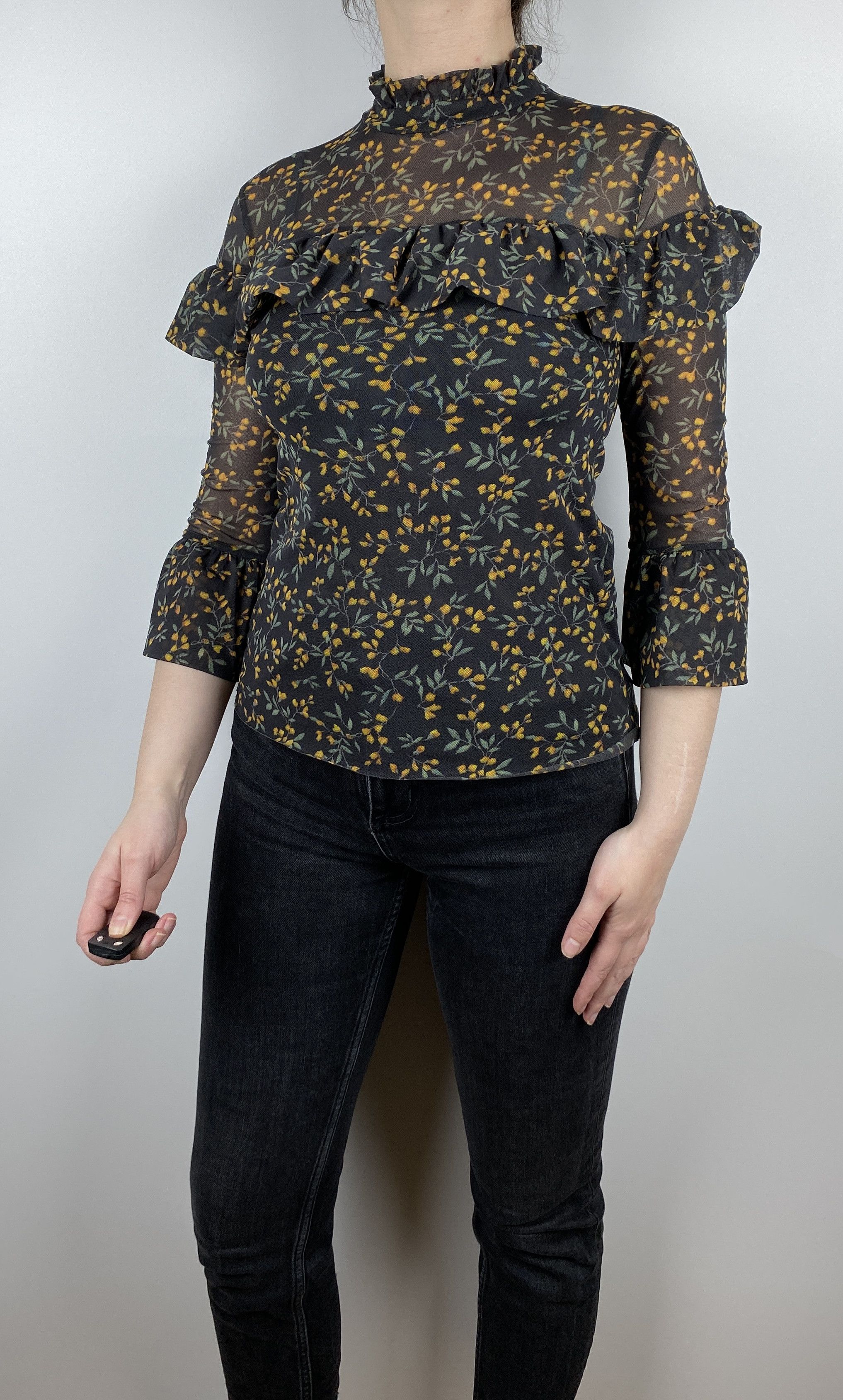 Ganni Ganni Floral Blouse Made in Portugal Size XS Size XS / US 0-2 / IT 36-38 - 3 Thumbnail