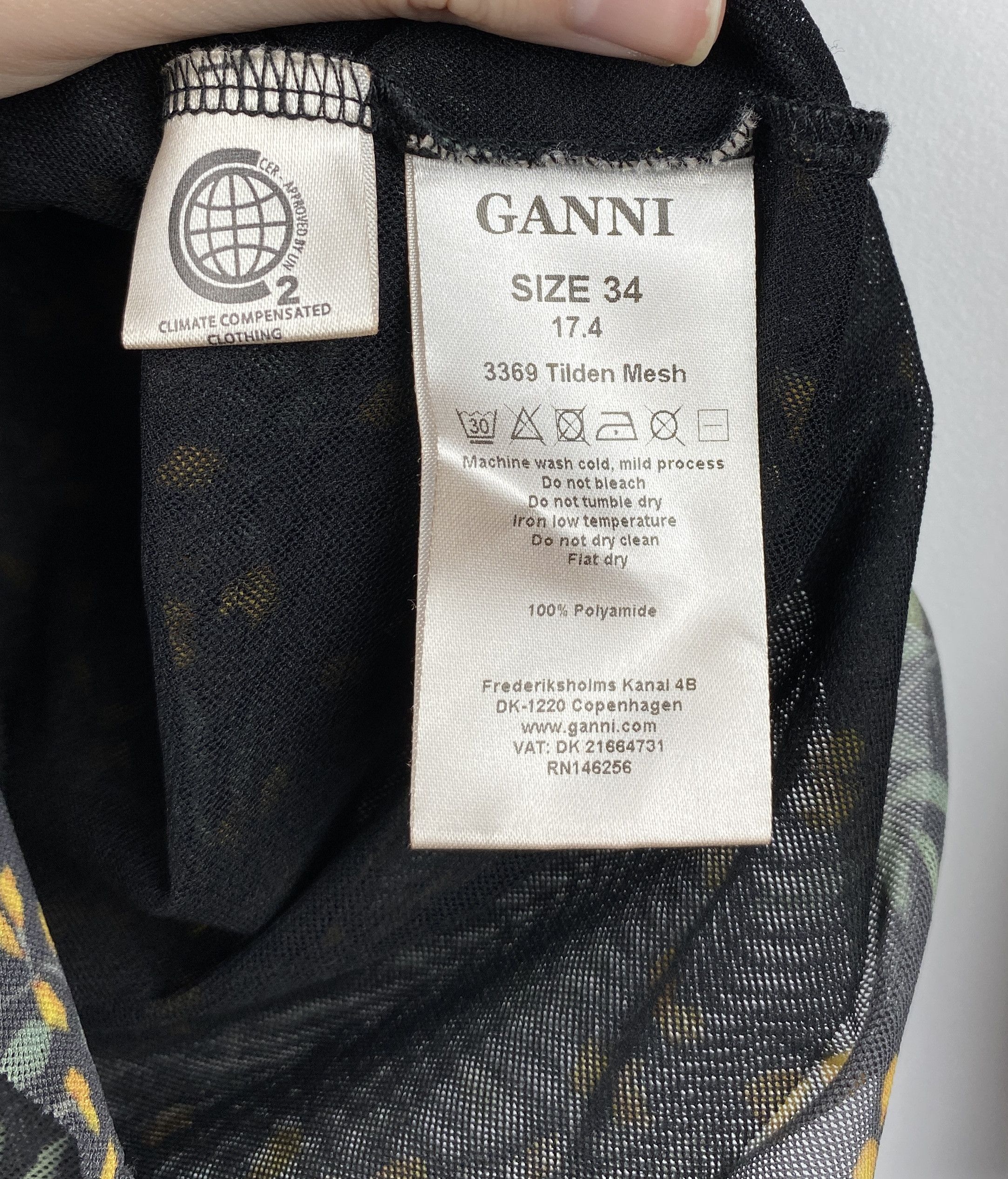 Ganni Ganni Floral Blouse Made in Portugal Size XS Size XS / US 0-2 / IT 36-38 - 9 Thumbnail