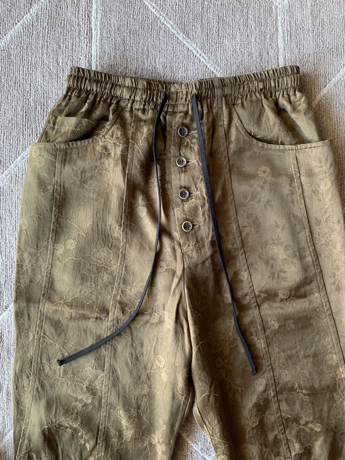 Song For The Mute Floral Jacquard Track Pants - SIZE TRADE Size US 30 / EU 46 - 2 Thumbnail