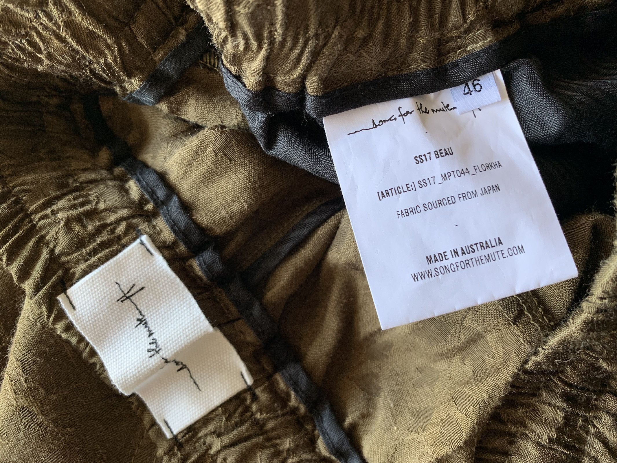 Song For The Mute Floral Jacquard Track Pants - SIZE TRADE Size US 30 / EU 46 - 8 Thumbnail