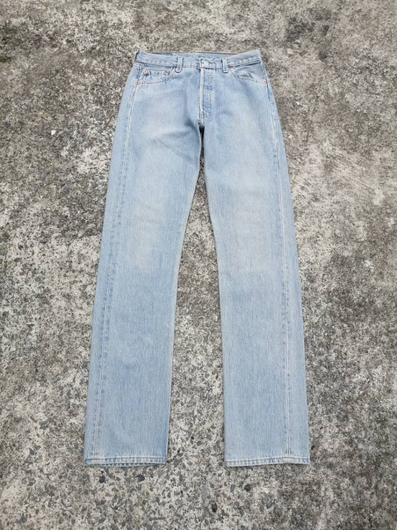 Levi's × Levi's Vintage Clothing Vintage Levi's Strauss 501 Fly Button Denim Jeans Size US 29 - 1 Thumbnail