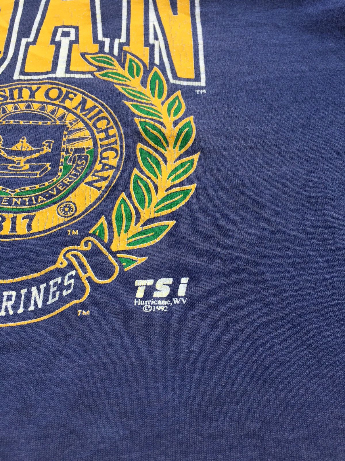 Vintage Vintage 90s Single Stich The University of Michigan Size US XXL / EU 58 / 5 - 2 Thumbnail