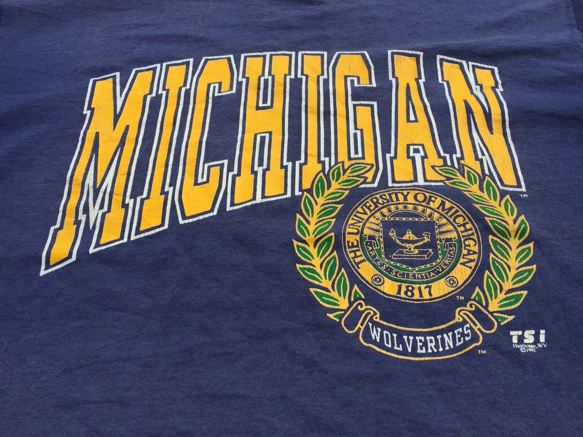 Vintage Vintage 90s Single Stich The University of Michigan Size US XXL / EU 58 / 5 - 3 Thumbnail