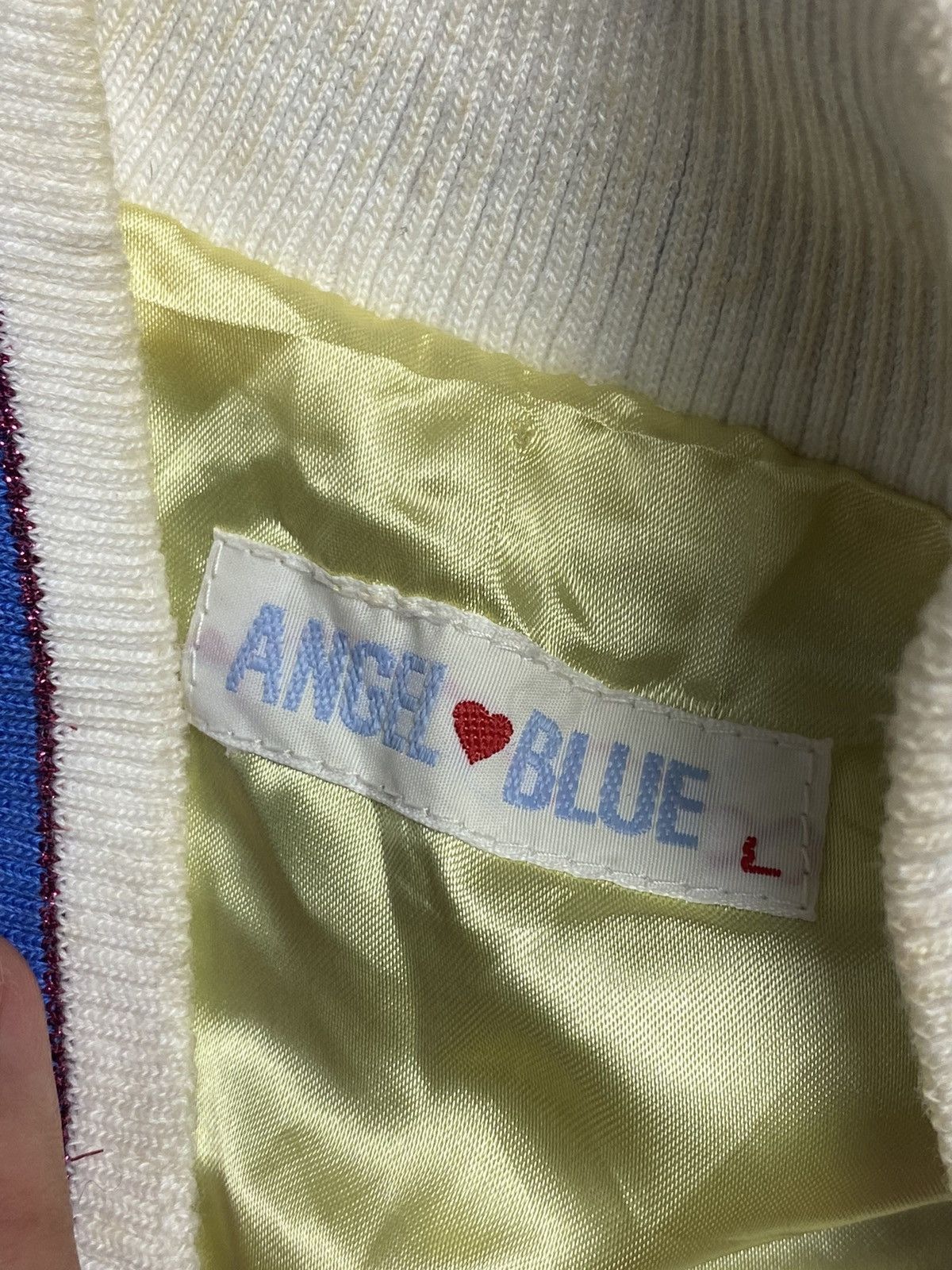 Angel Blue ❤️‍🔥NEED GONE❤️‍🔥1990s Angel Blue - Sateen Varsity Jacket Size US M / EU 48-50 / 2 - 9 Thumbnail