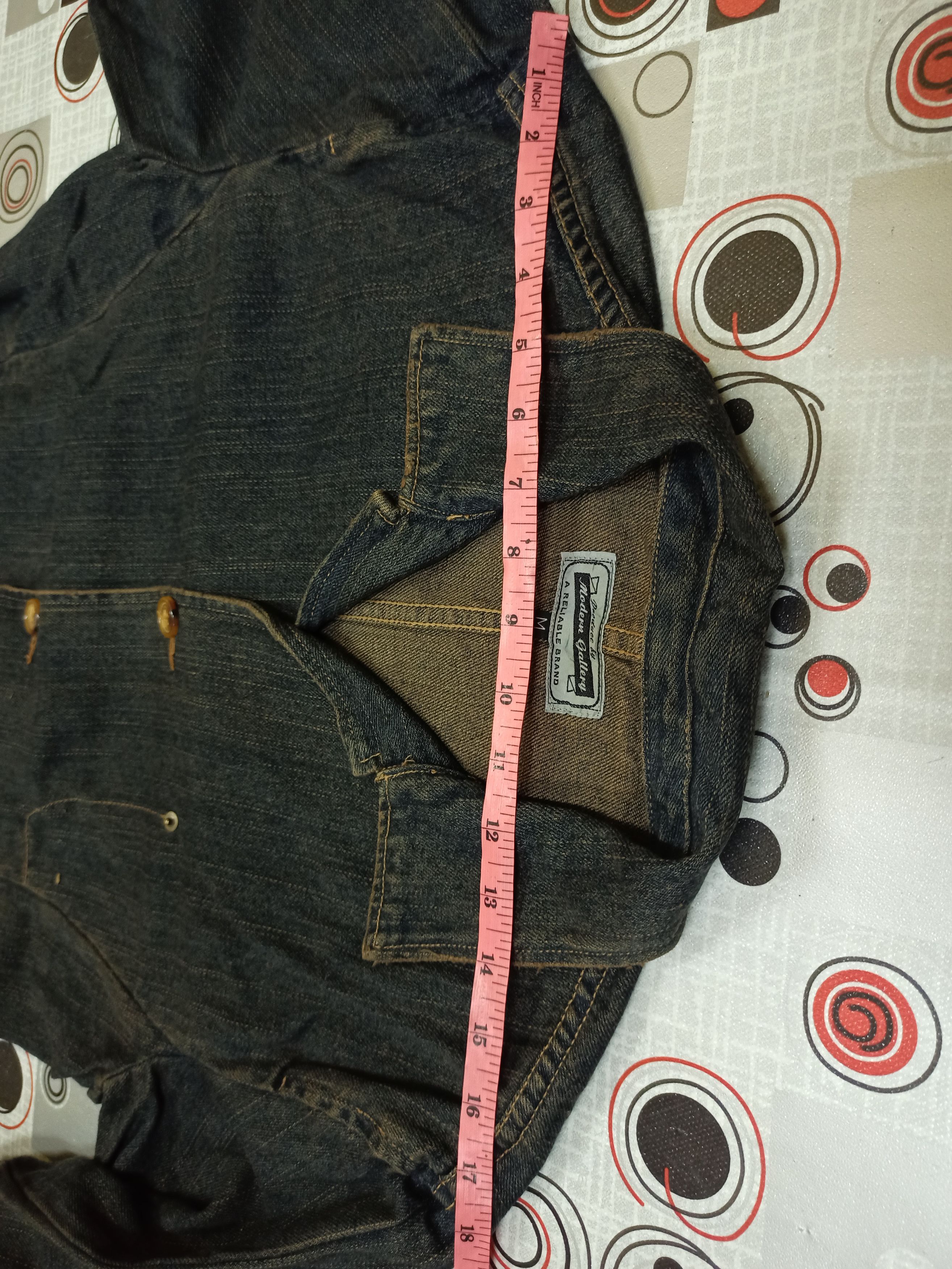 Japanese Brand Rare🔥 Modern Gallery Worker Jacket Jeans Nice Design (c27) Size US M / EU 48-50 / 2 - 10 Thumbnail