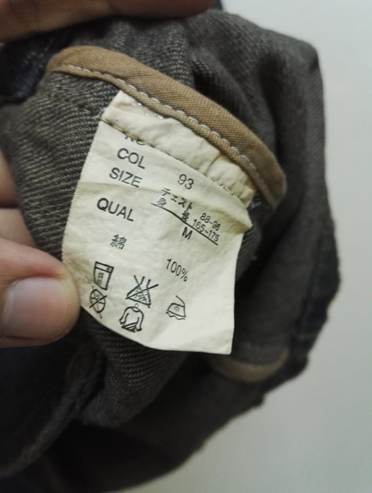 Japanese Brand Rare🔥 Modern Gallery Worker Jacket Jeans Nice Design (c27) Size US M / EU 48-50 / 2 - 7 Thumbnail