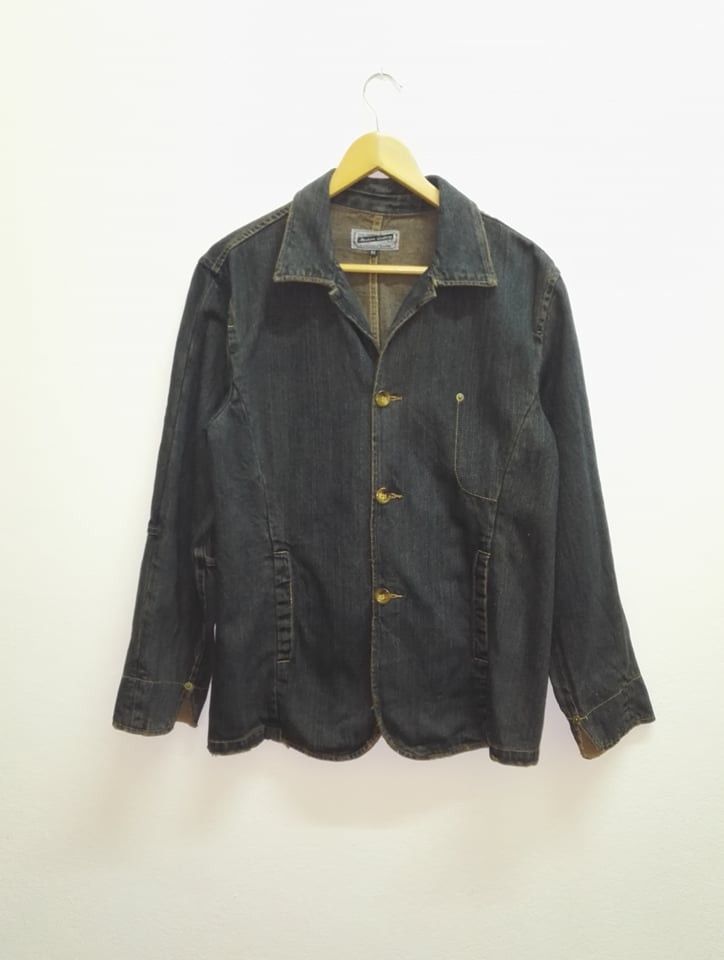 Japanese Brand Rare🔥 Modern Gallery Worker Jacket Jeans Nice Design (c27) Size US M / EU 48-50 / 2 - 1 Thumbnail