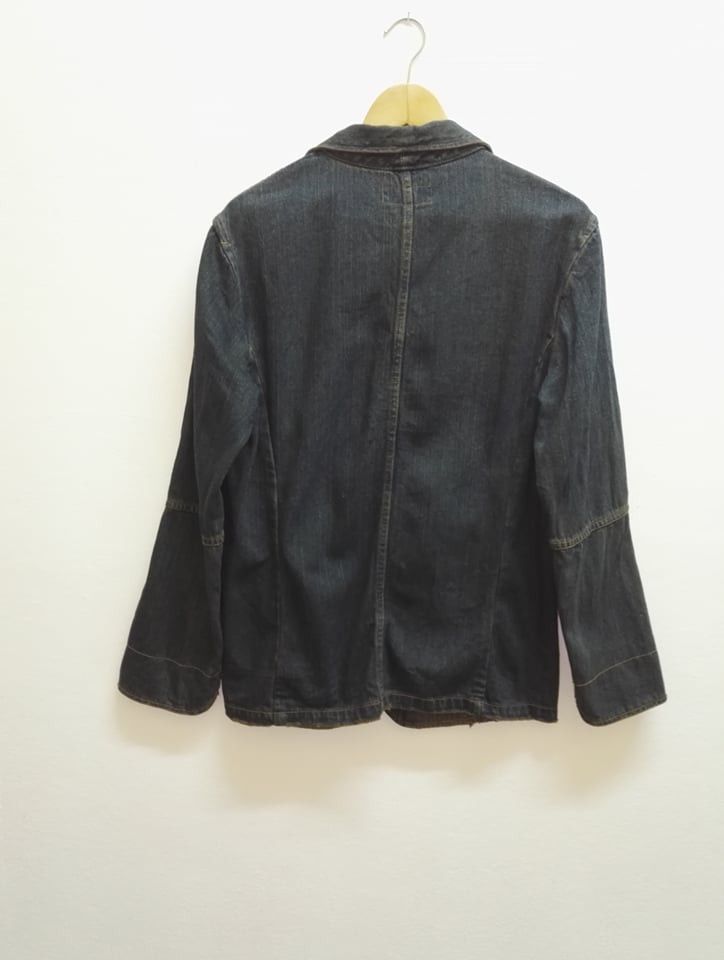 Japanese Brand Rare🔥 Modern Gallery Worker Jacket Jeans Nice Design (c27) Size US M / EU 48-50 / 2 - 5 Thumbnail