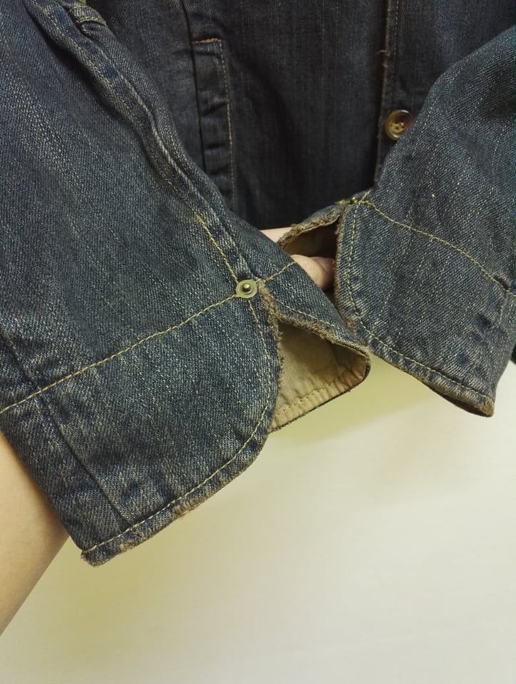 Japanese Brand Rare🔥 Modern Gallery Worker Jacket Jeans Nice Design (c27) Size US M / EU 48-50 / 2 - 4 Thumbnail