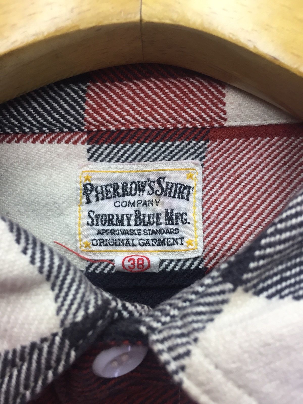 Japanese Brand Pherrows Flanel Checkered Shirt Size US S / EU 44-46 / 1 - 5 Thumbnail