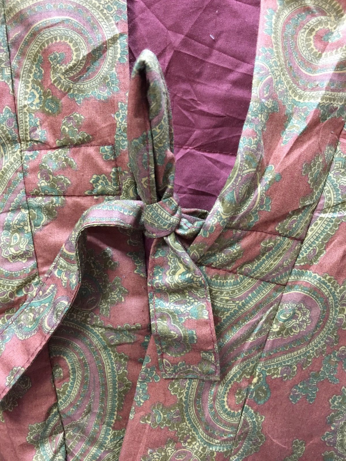 Japanese Brand × Vintage kimono Japanese Traditional Paisley full print Down Size US XL / EU 56 / 4 - 7 Thumbnail