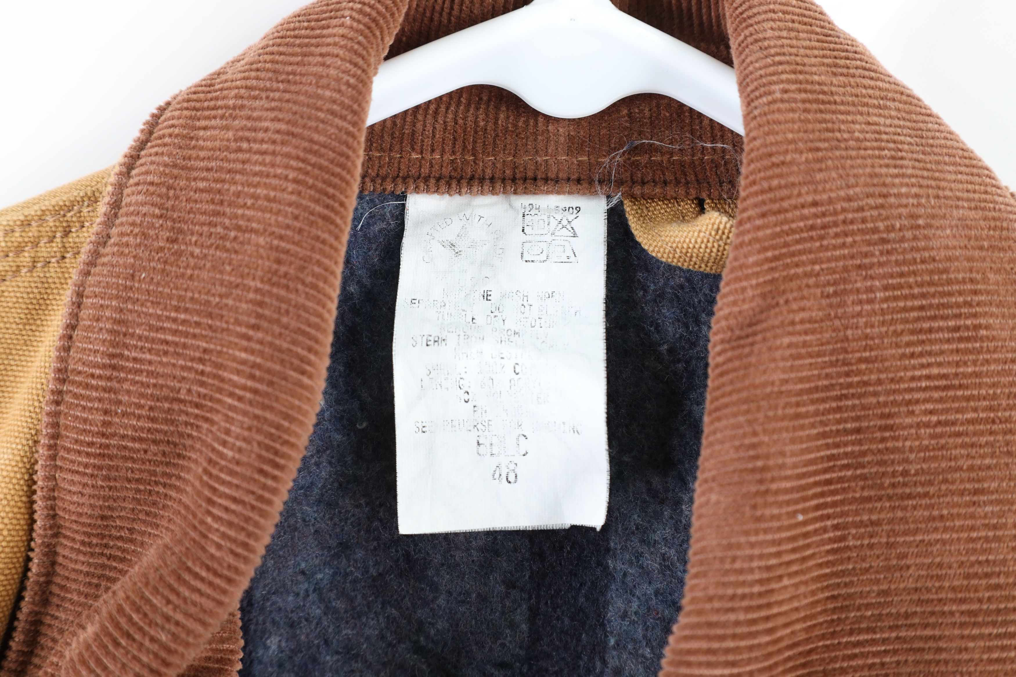 Carhartt Vintage 90s Carhartt Blanket Lined Chore Barn Jacket Brown Size US XXL / EU 58 / 5 - 4 Thumbnail