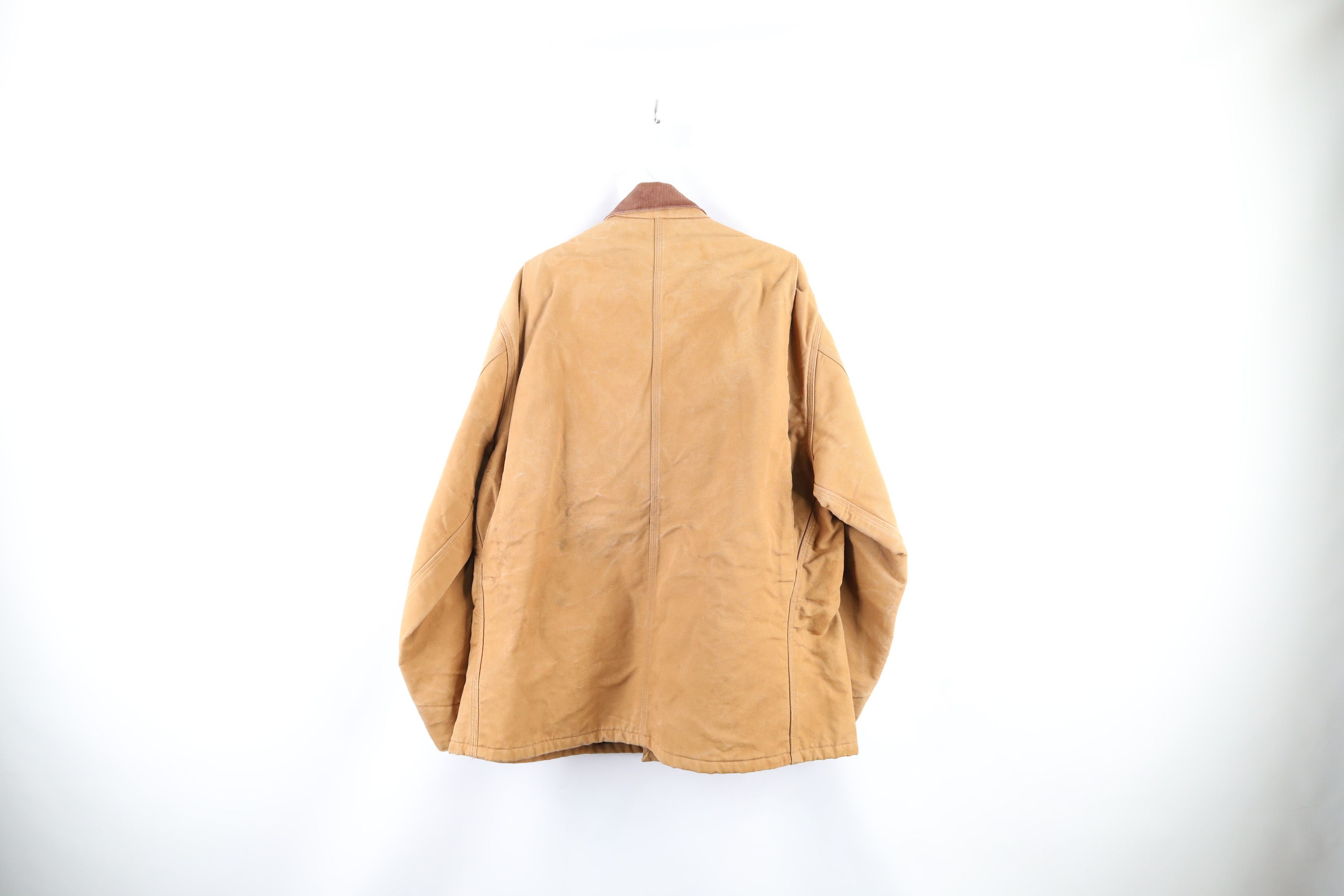 Carhartt Vintage 90s Carhartt Blanket Lined Chore Barn Jacket Brown Size US XXL / EU 58 / 5 - 14 Thumbnail