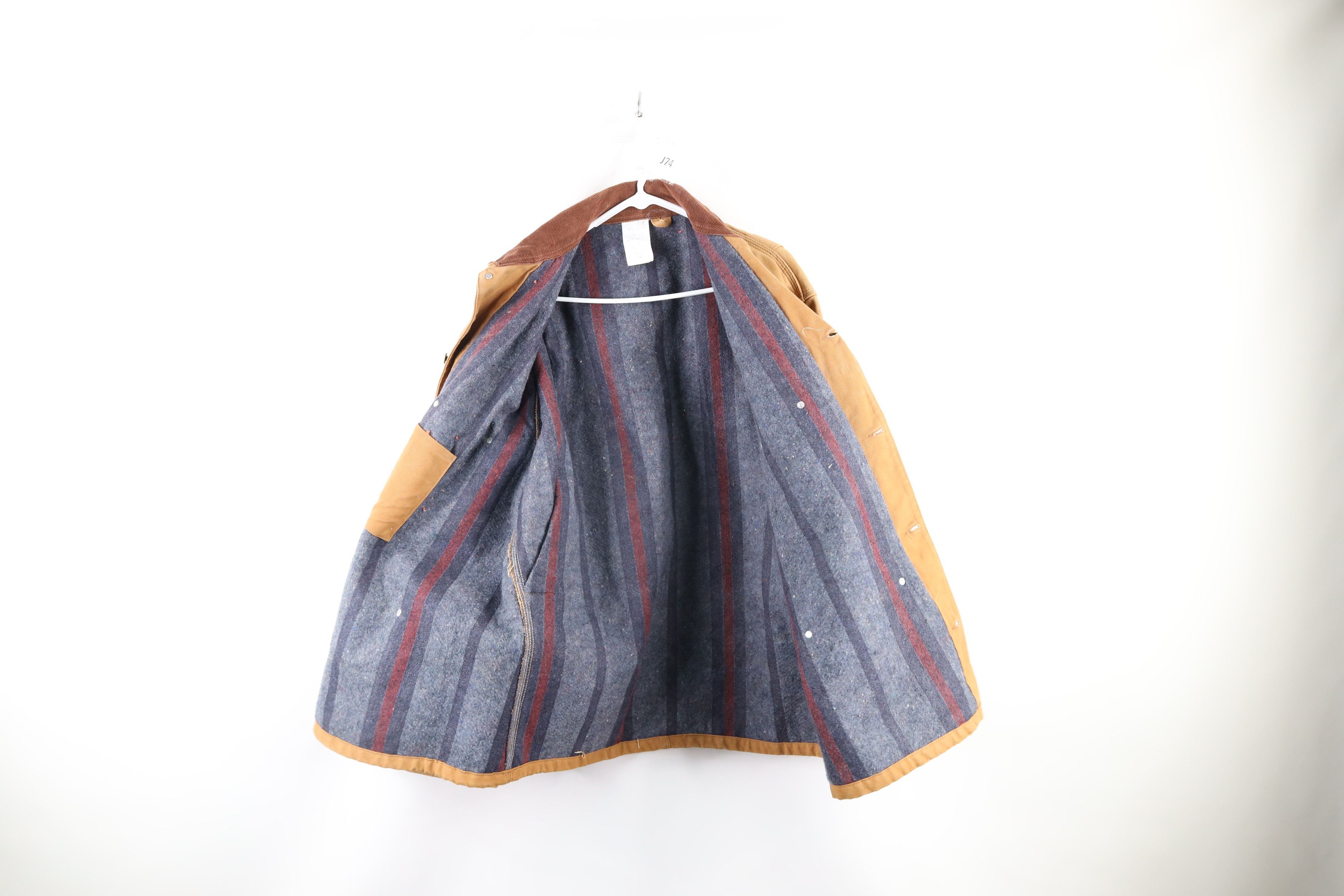 Carhartt Vintage 90s Carhartt Blanket Lined Chore Barn Jacket Brown Size US XXL / EU 58 / 5 - 12 Thumbnail