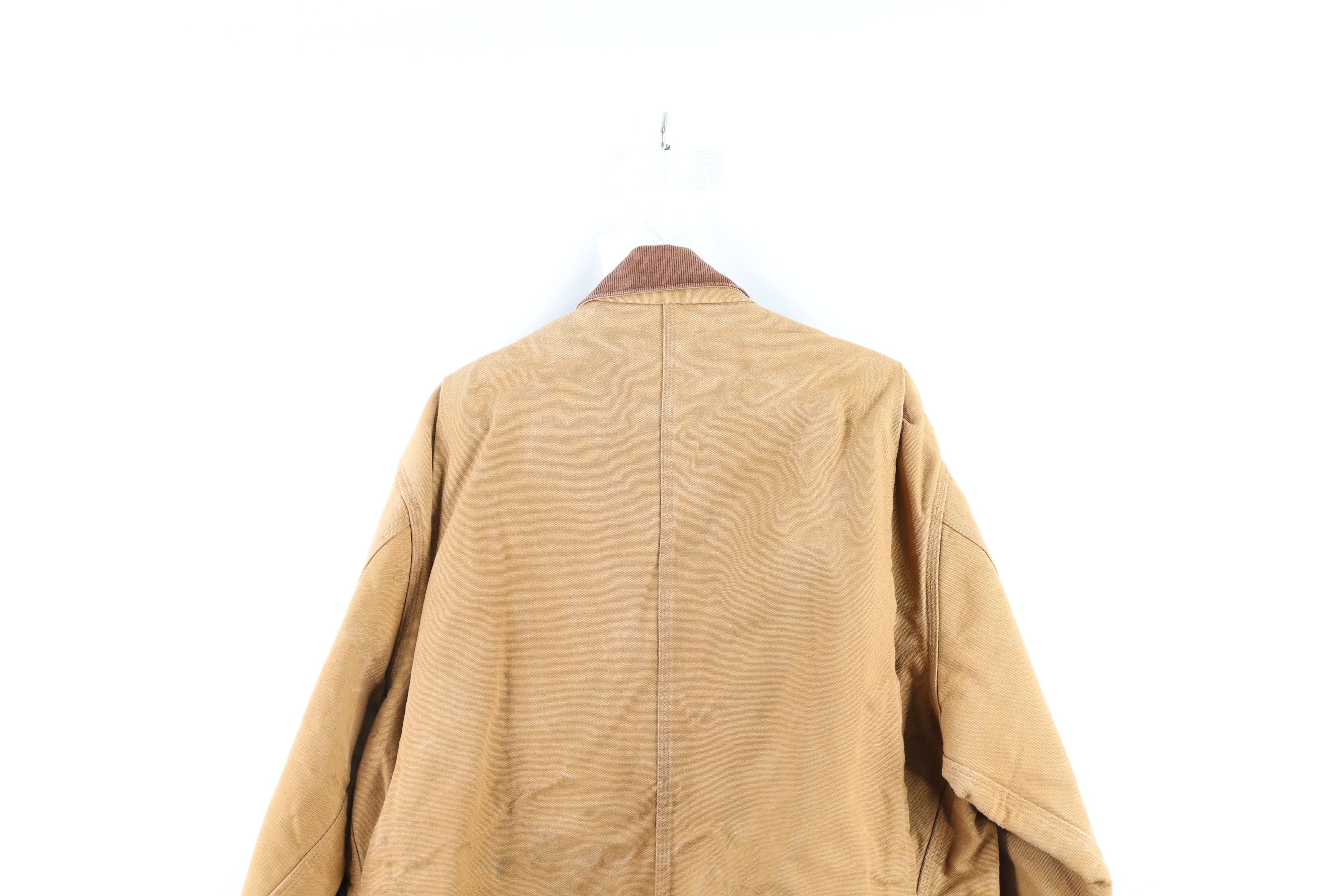 Carhartt Vintage 90s Carhartt Blanket Lined Chore Barn Jacket Brown Size US XXL / EU 58 / 5 - 15 Thumbnail