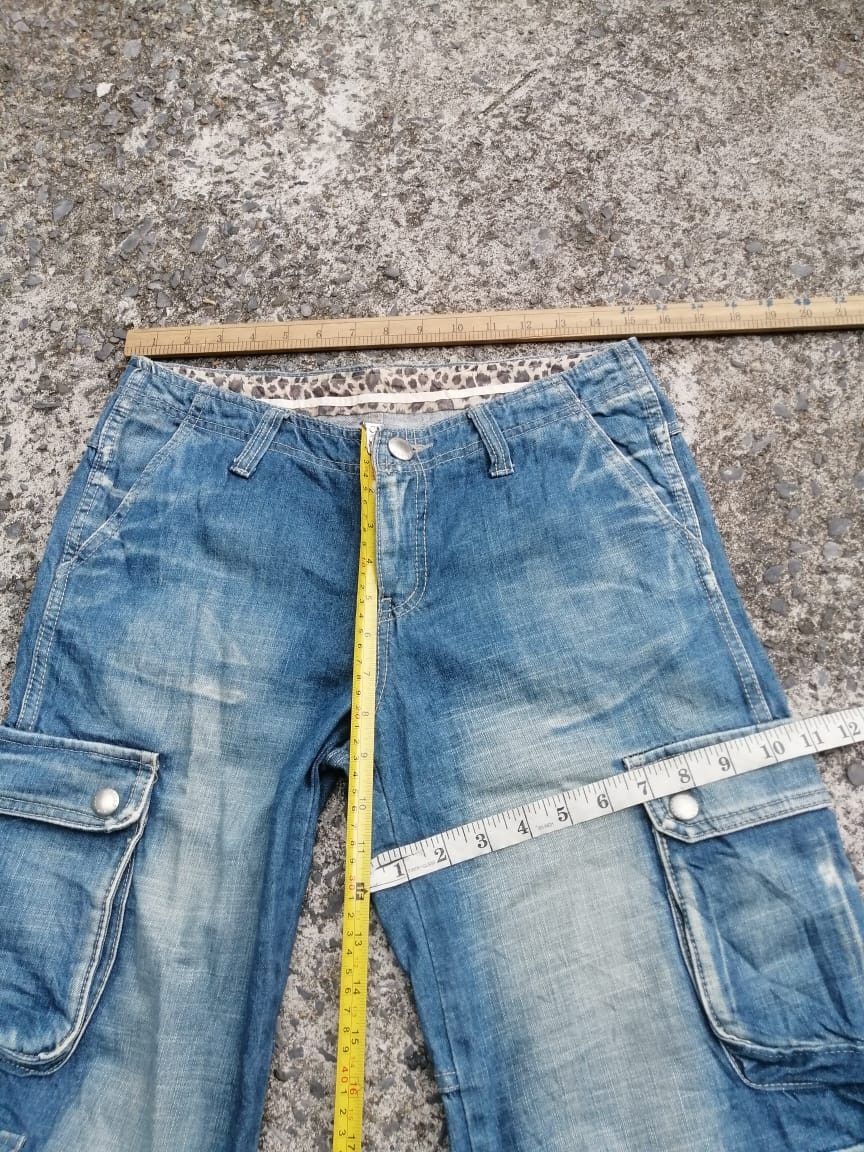 Designer × Japanese Brand Sissily Nice Design Cargo Denim Jeans Size 30" / US 8 / IT 44 - 5 Thumbnail
