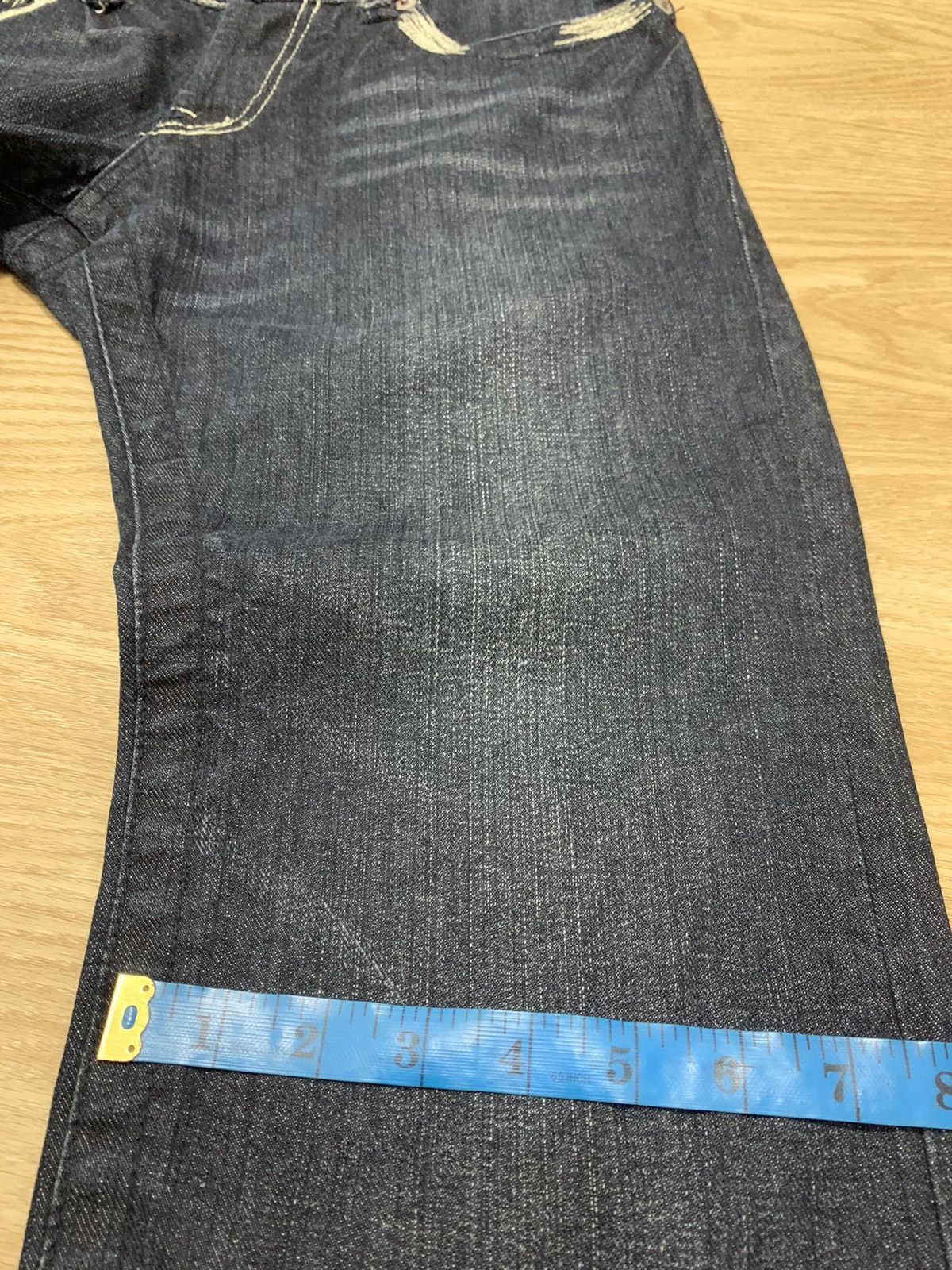20471120 × Japanese Brand 291295 HOMME Denim Vintage Big Back Logo Size US 30 / EU 46 - 11 Thumbnail
