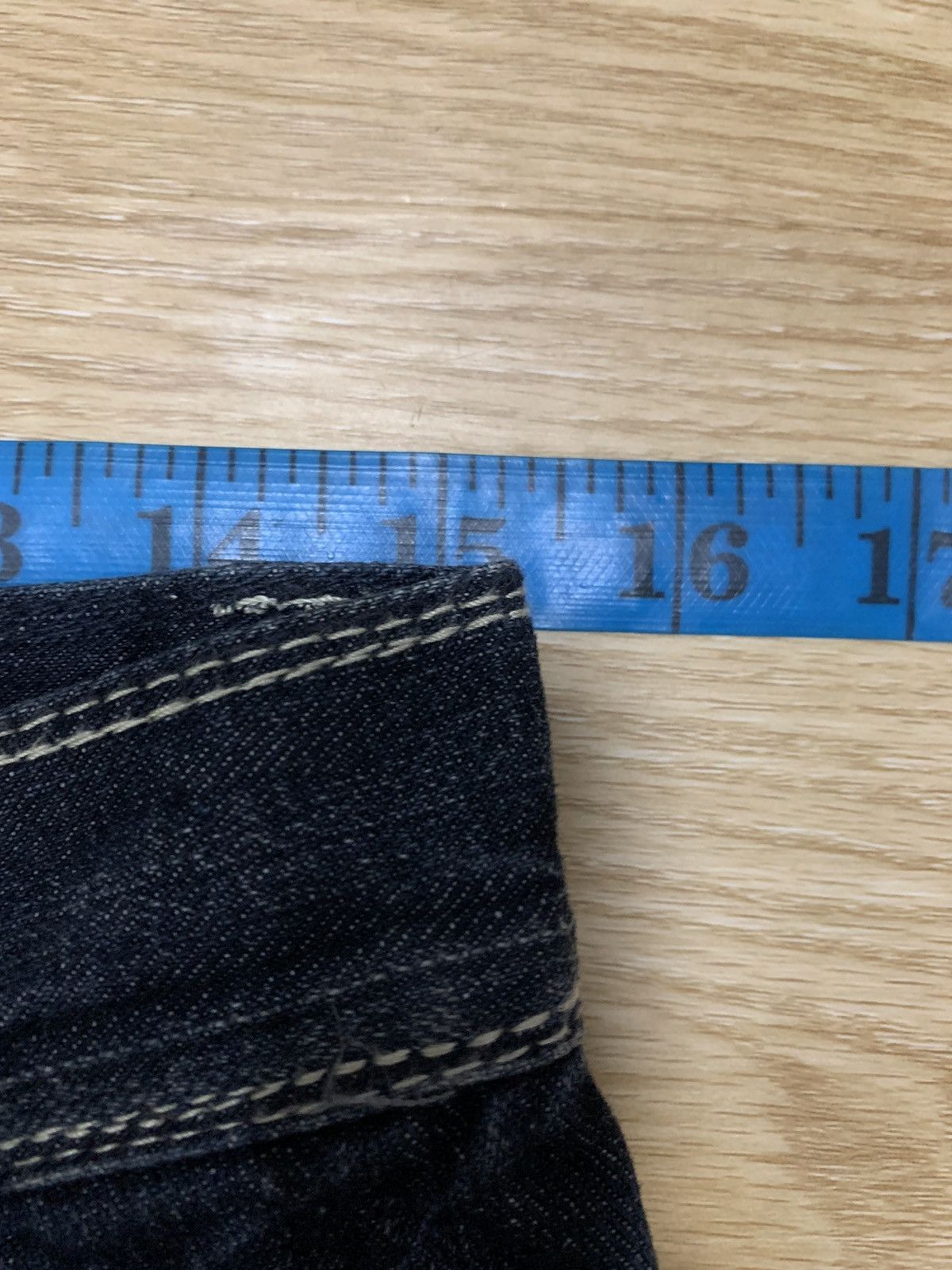 20471120 × Japanese Brand 291295 HOMME Denim Vintage Big Back Logo Size US 30 / EU 46 - 8 Thumbnail