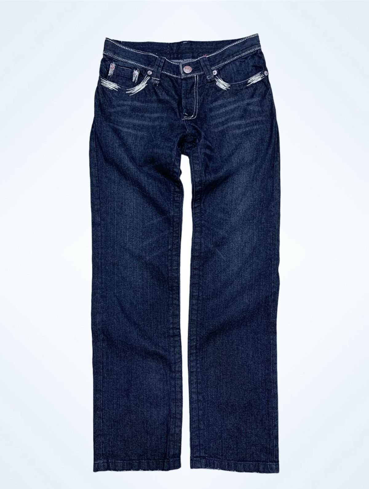 20471120 × Japanese Brand 291295 HOMME Denim Vintage Big Back Logo Size US 30 / EU 46 - 1 Thumbnail
