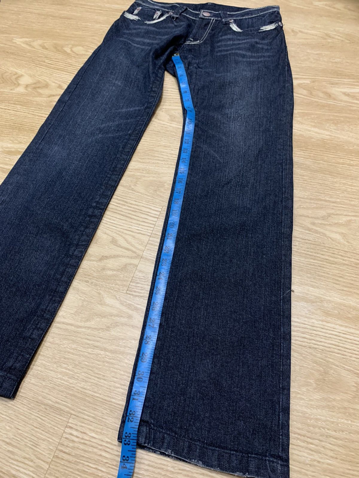 20471120 × Japanese Brand 291295 HOMME Denim Vintage Big Back Logo Size US 30 / EU 46 - 12 Thumbnail