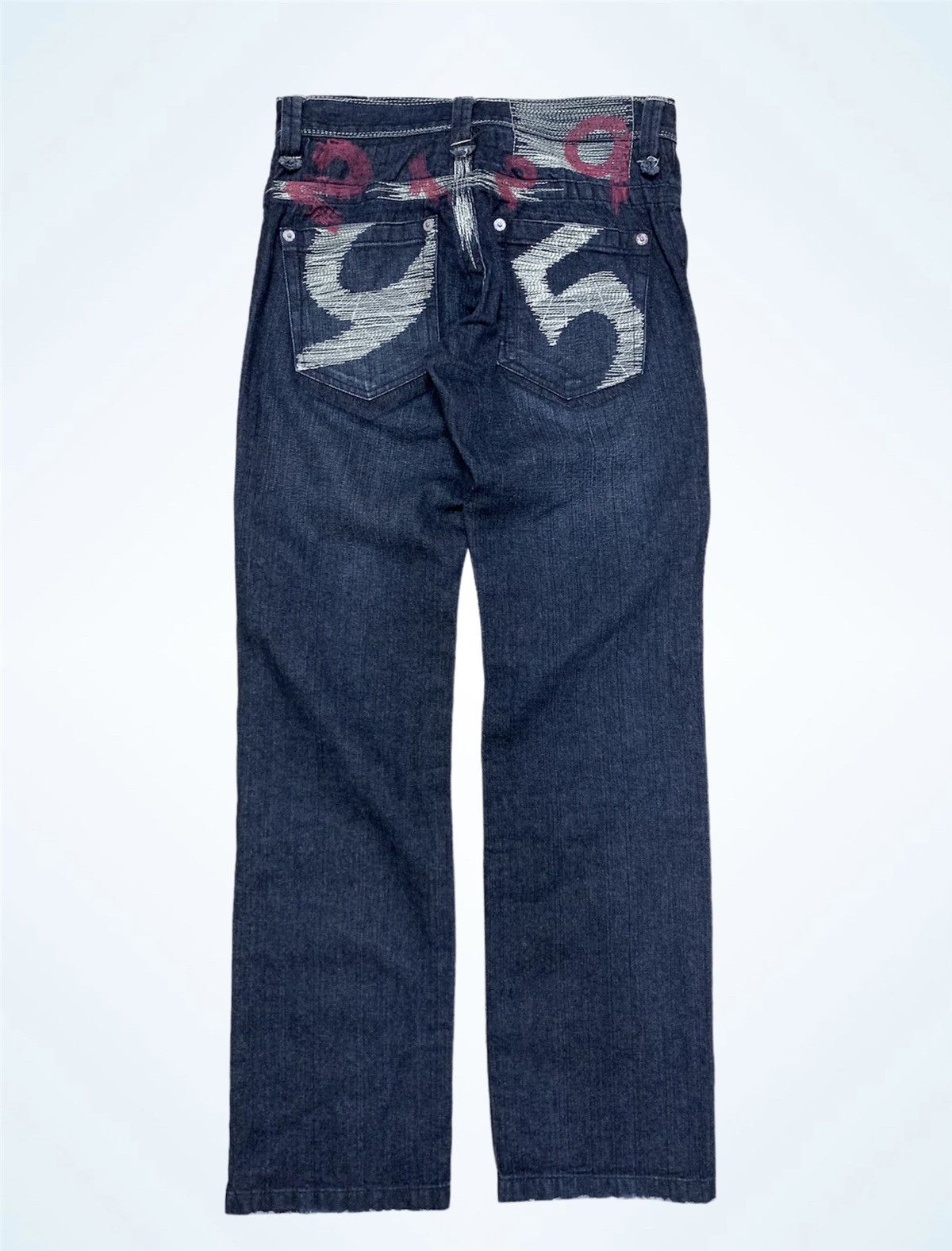 20471120 × Japanese Brand 291295 HOMME Denim Vintage Big Back Logo Size US 30 / EU 46 - 2 Thumbnail
