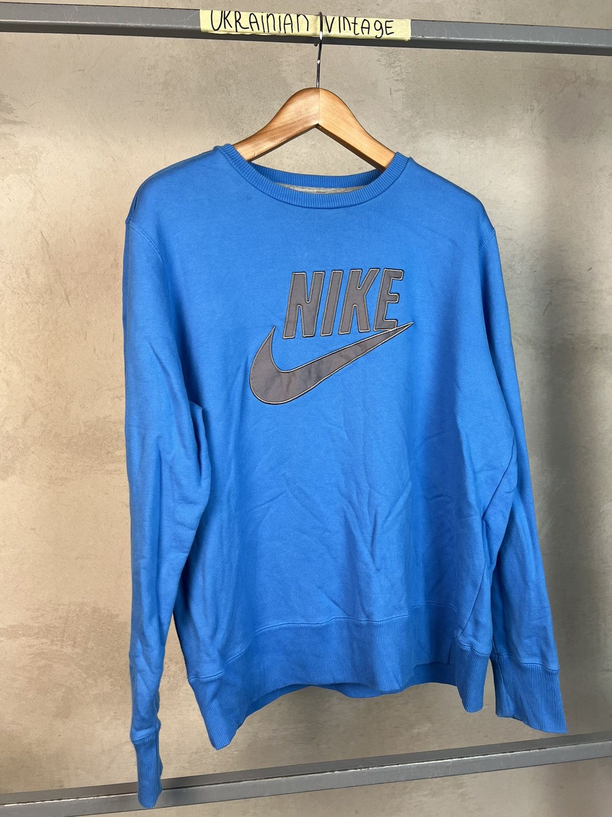 Nike × Vintage Vintage Nike Sweatshirt Big Logo Size US XL / EU 56 / 4 - 1 Thumbnail