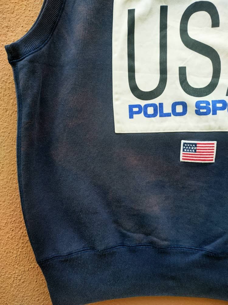 Polo Ralph Lauren Sleeveless Sweatshirt Size US M / EU 48-50 / 2 - 3 Thumbnail