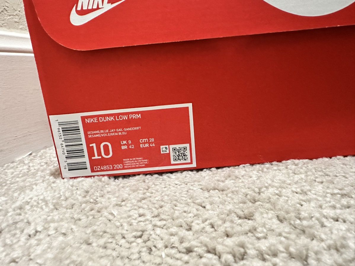 Nike Nike Dunk Low Montreal Bagel Sesame Size US 10 / EU 43 - 9 Thumbnail