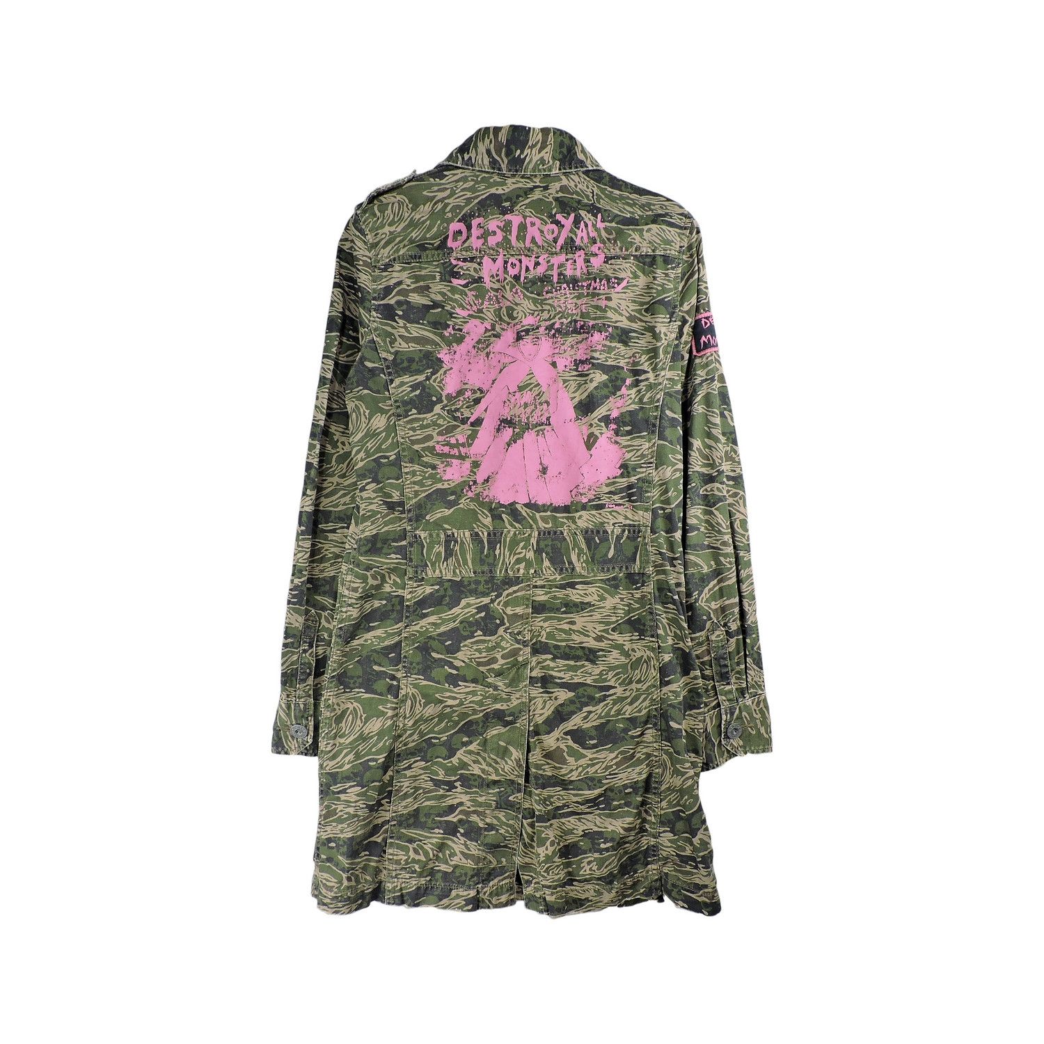 image of Hysteric Glamour X Destroy All Monsters Tiger Stripe Parka in Camo, Women's (Size Medium)