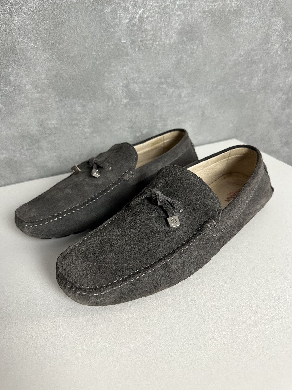 Balmain Balmain Paris Suede Grey Men’s Moccasin Shoes Size US 11 / EU 44 - 2 Thumbnail
