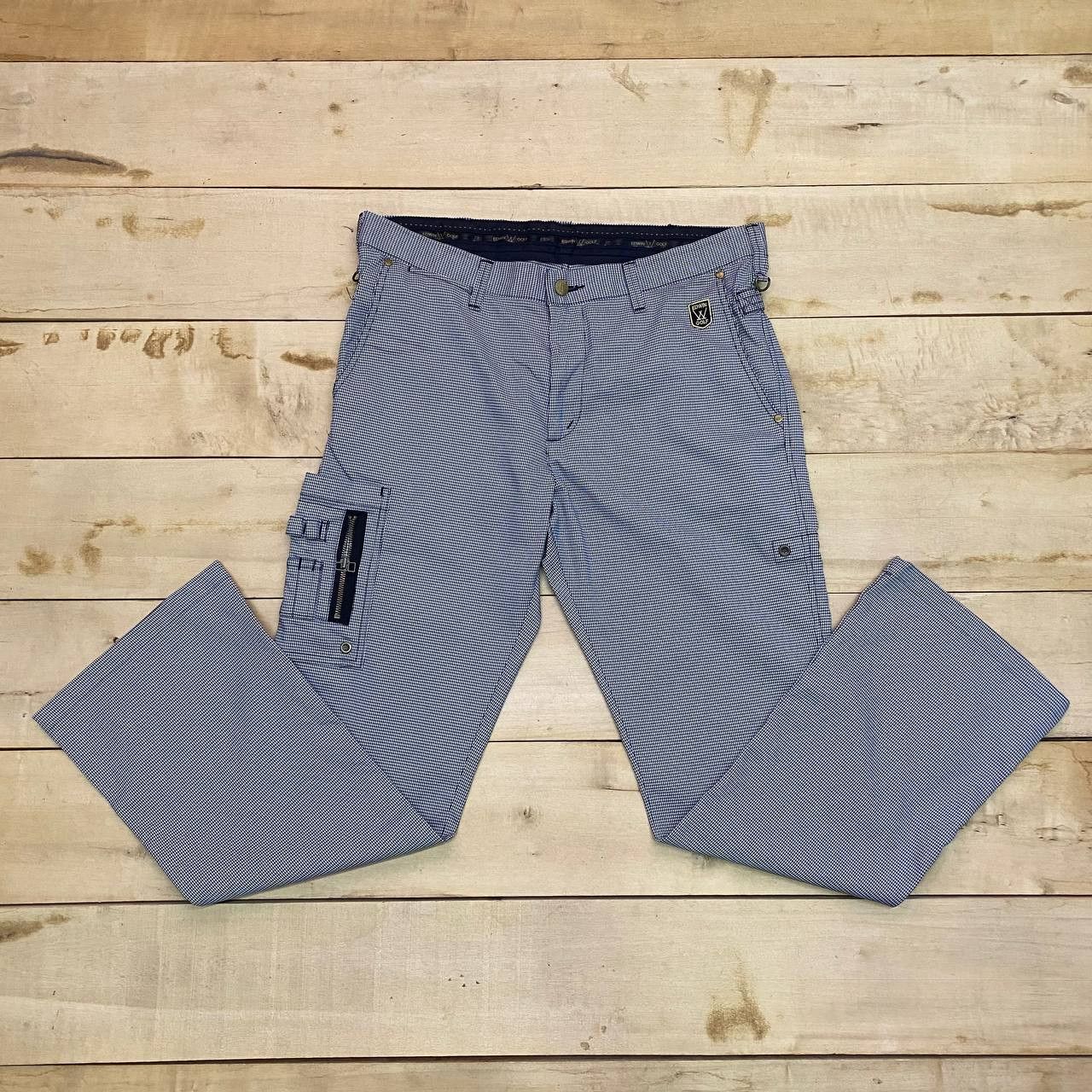 Edwin × Japanese Brand X346 EDWIN X GOLF HOUNDSTOOTH CARGO PANTS Size US 36 / EU 52 - 3 Thumbnail