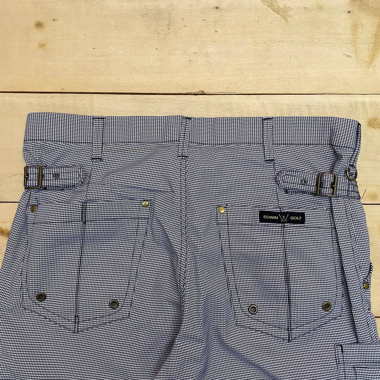 Edwin × Japanese Brand X346 EDWIN X GOLF HOUNDSTOOTH CARGO PANTS Size US 36 / EU 52 - 2 Thumbnail