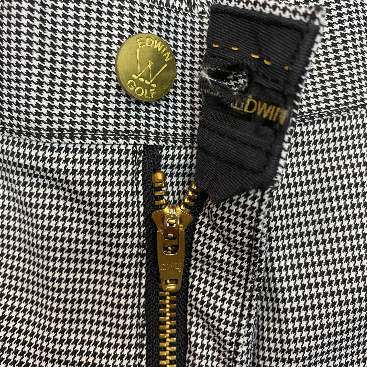 Edwin × Japanese Brand X346 EDWIN X GOLF HOUNDSTOOTH CARGO PANTS Size US 36 / EU 52 - 5 Thumbnail