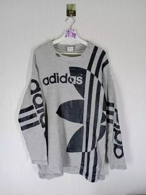 Vintage Adidas Overprint Big Logo 90s Sweatshirt