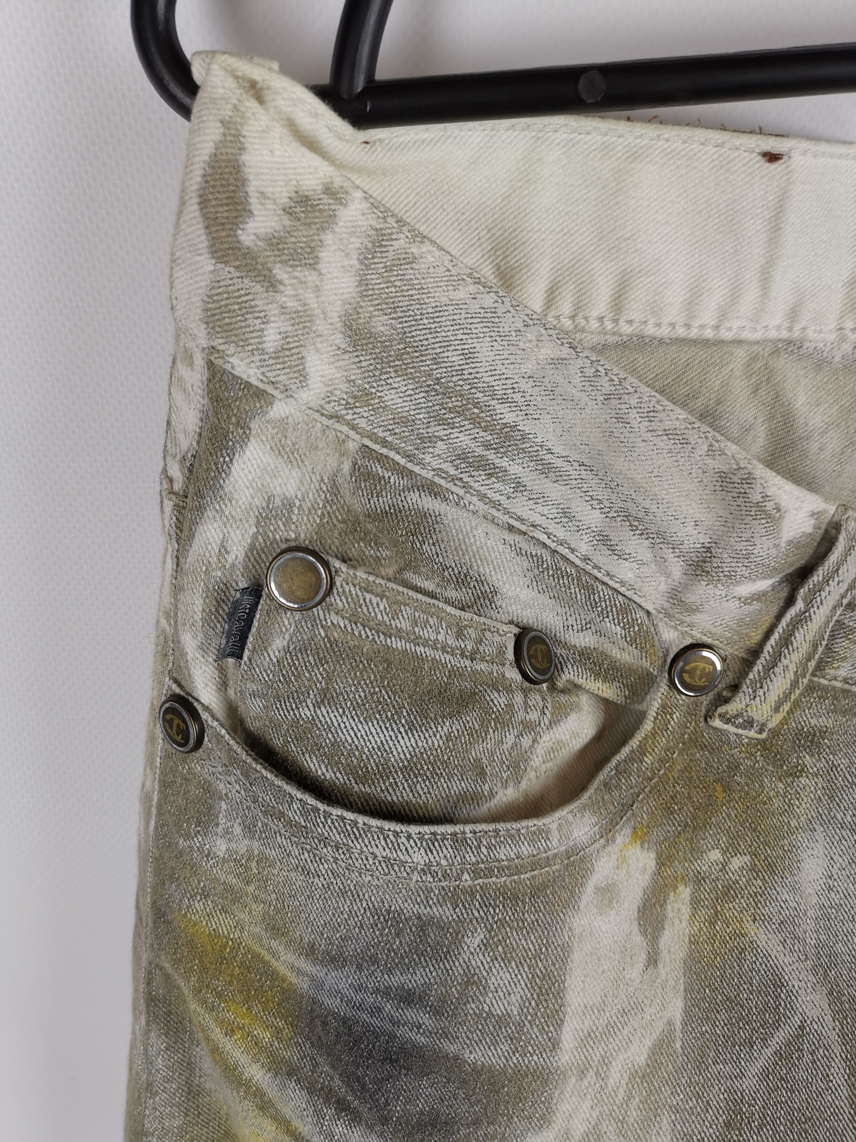 Just Cavalli Just Cavalli Multicolor hand painted distressed denim Jeans Size US 33 - 5 Thumbnail
